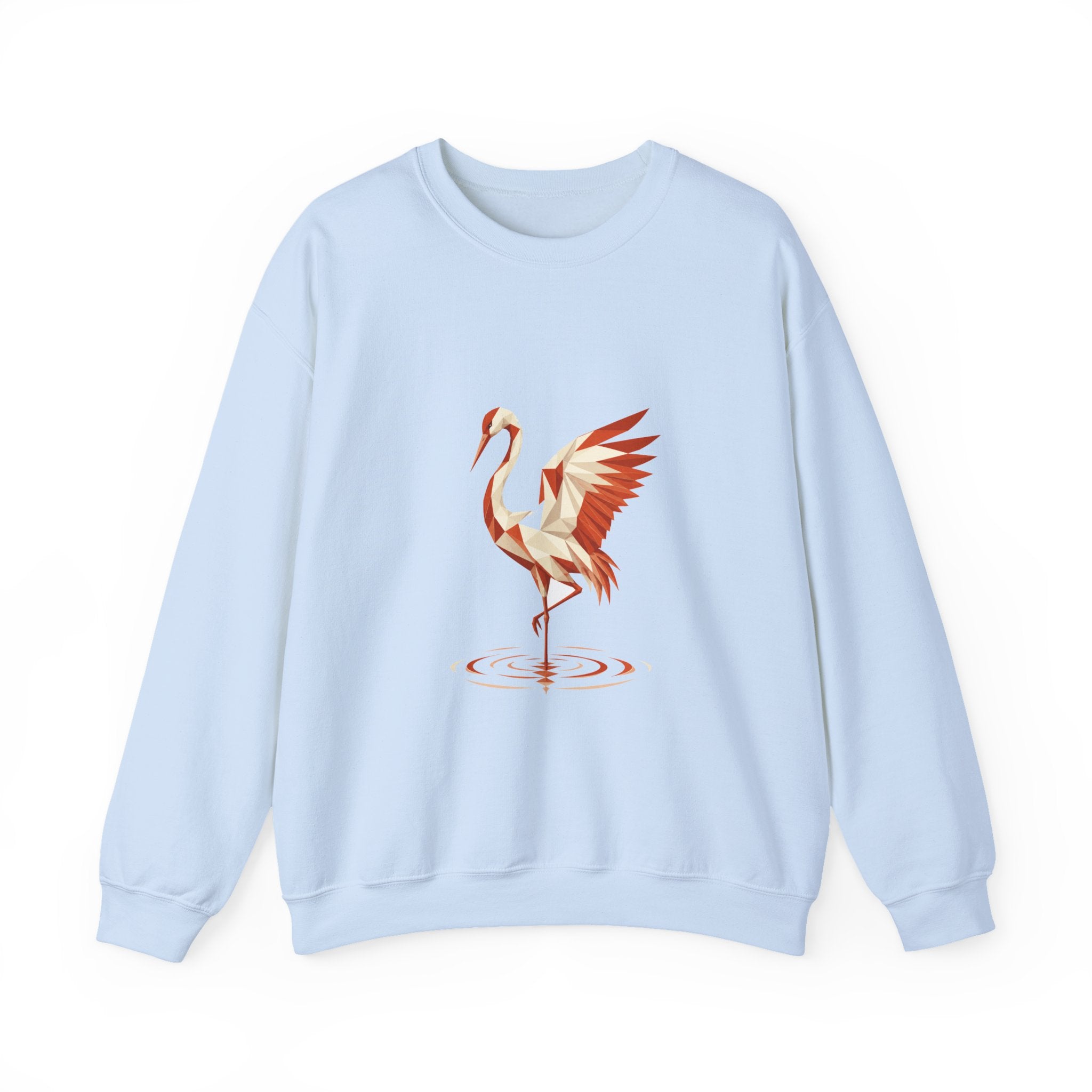 Matching Couple Sweatshirt - Tiger & Crane Matching Couple Premium Fleece Sweatshirt Geometric Art His Hers Love Gift - Design B
