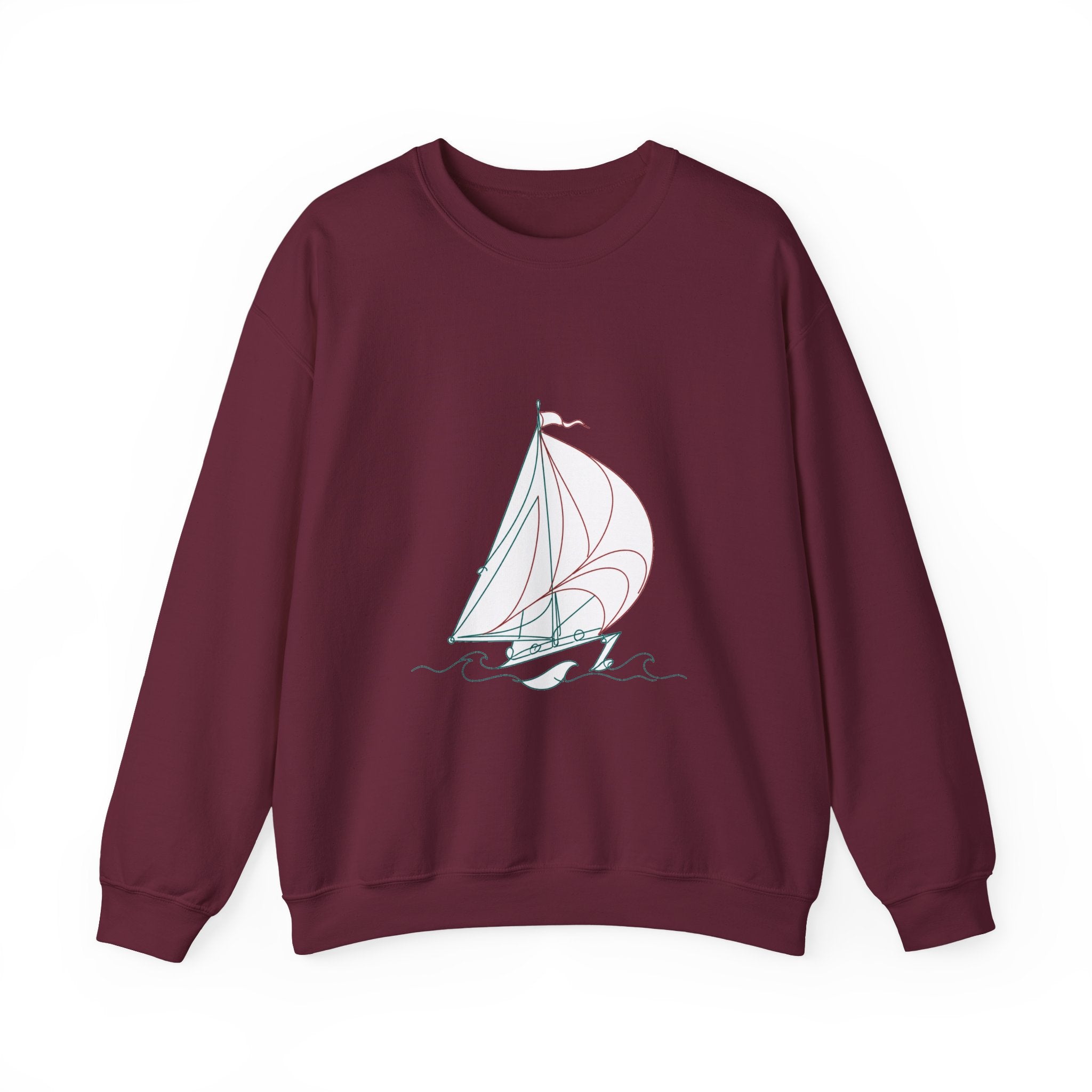 Matching Couple Sweatshirt - Anchor & Sail Matching Couple Comfort Colors Crew Minimalist Art His Hers Christmas Gift - Design B
