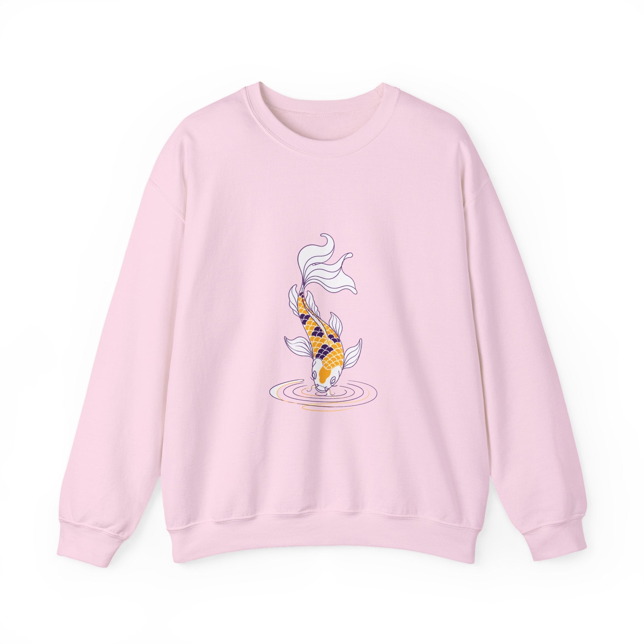 Matching Couple Sweatshirt - Koi Fish Yin Yang Matching Couple Comfort Colors Crew Minimalist Art His Hers Christmas Gift - Design B
