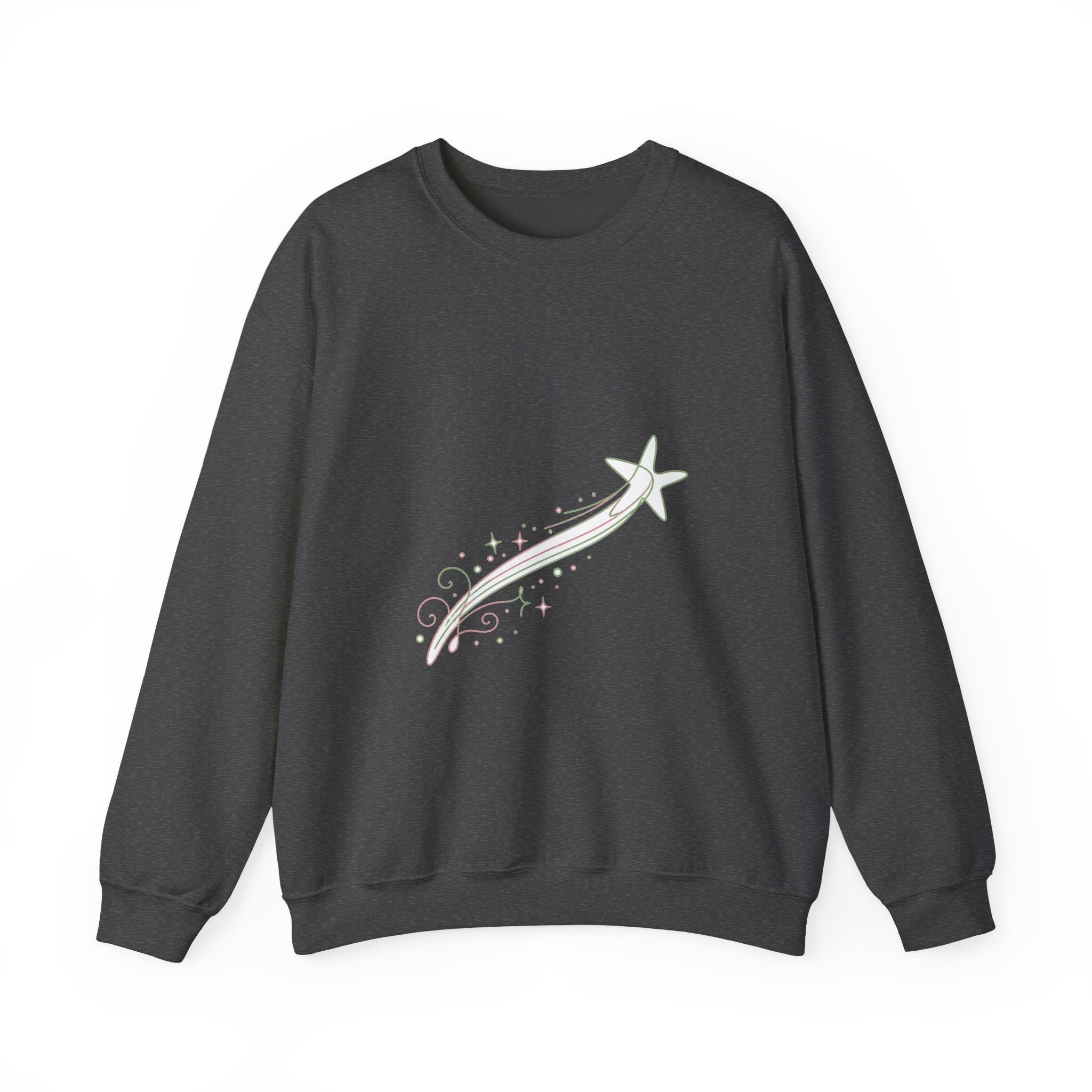 Matching Couple Sweatshirt - Shooting Star & North Star Matching Couple Premium Fleece Sweatshirt Minimalist Art His Hers Christmas Gift - Design A