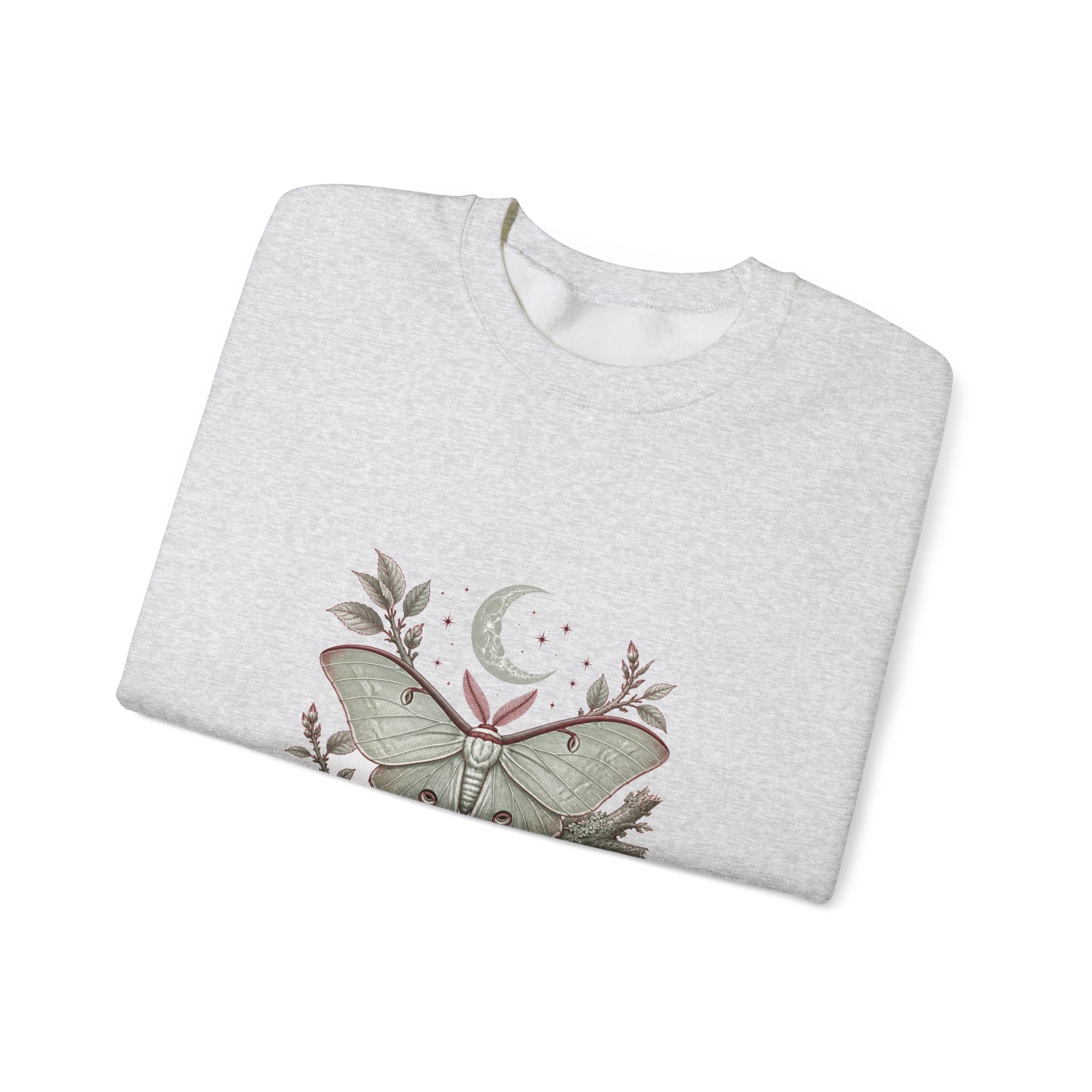 Matching Couple Sweatshirt - Butterfly & Moth Matching Couple Comfort Colors Crew Vintage Art His Hers Honeymoon Gift - Design B
