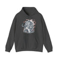 Matching Couple Sweatshirt - Tiger & Crane Matching Couple Hooded Sweatshirt Vintage Art His Hers Wedding Gift - Design A