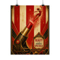 Lipstick Cannon Wall Art Poster 24×36 Art Deco Bar Area Decor Maximalist Print
