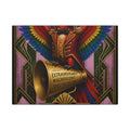 Parrot Ringmaster Wall Art Canvas 16×20 Art Deco Entryway Decor Maximalist Print