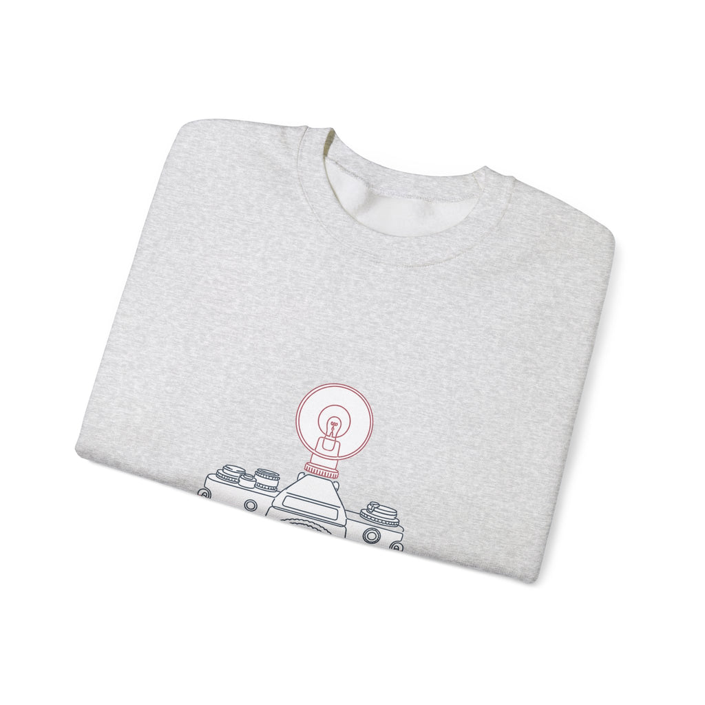 Matching Couple Sweatshirt - Camera & Film Matching Couple Comfort Colors Crew Minimalist Art His Hers Christmas Gift - Design A