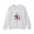 Matching Couple Sweatshirt - Eye of Ra & Horus Matching Couple Crewneck Sweatshirt Geometric Art His Hers Couple Gift - Design B