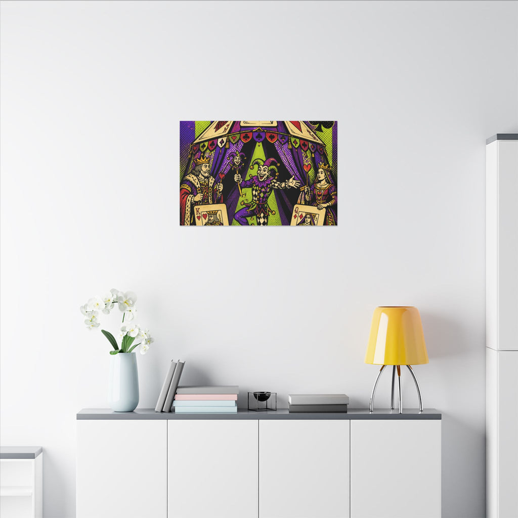 Playing Cards Tent Wall Art Canvas 16×20 Pop Art Living Room Decor Maximalist Print