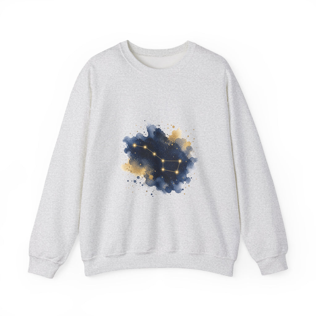 Matching Couple Sweatshirt - Big & Little Dipper Matching Couple Comfort Colors Crew Watercolor Art His Hers Birthday Gift - Design A