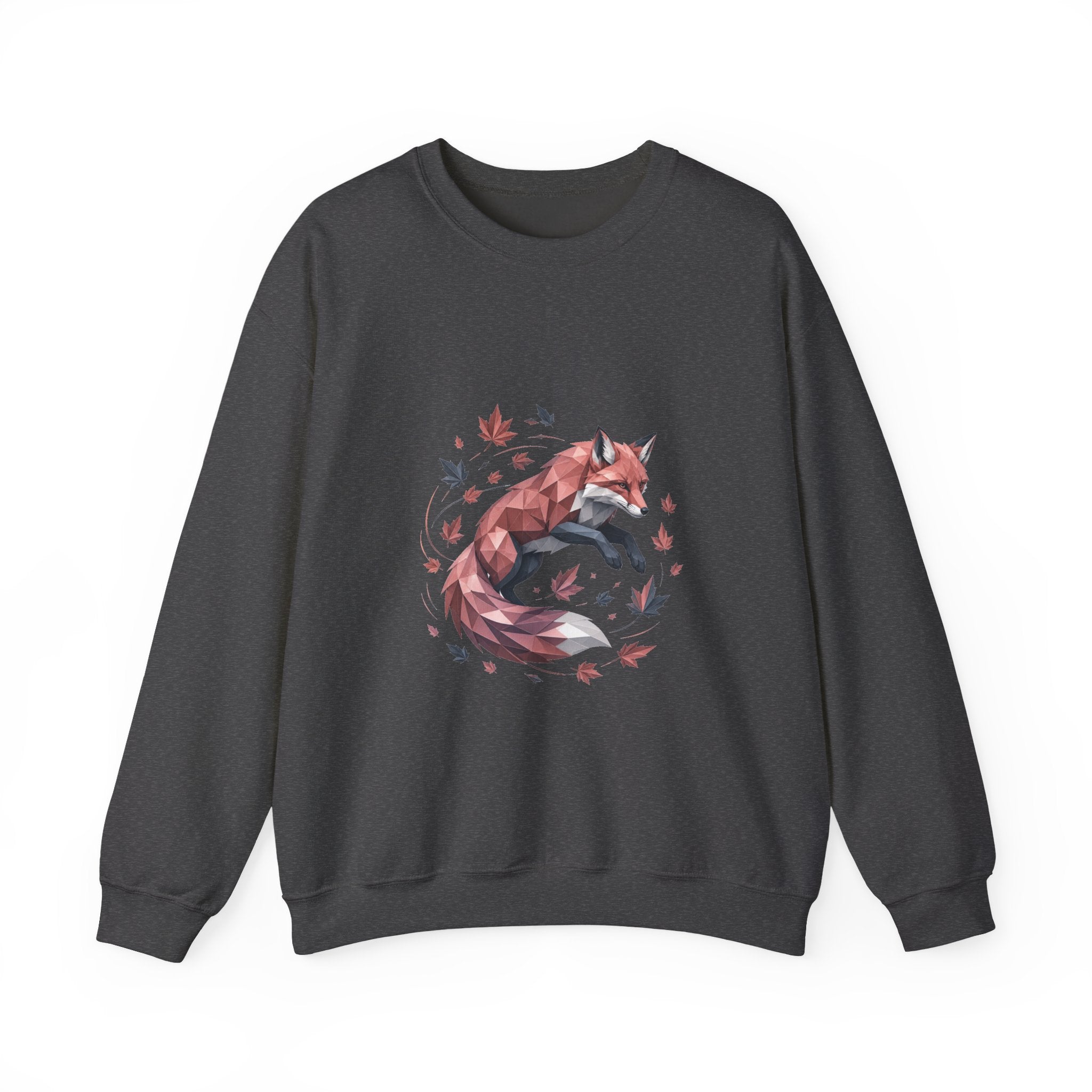 Matching Couple Sweatshirt - Fox & Rabbit Matching Couple Crewneck Sweatshirt Geometric Art His Hers Couple Gift - Design A