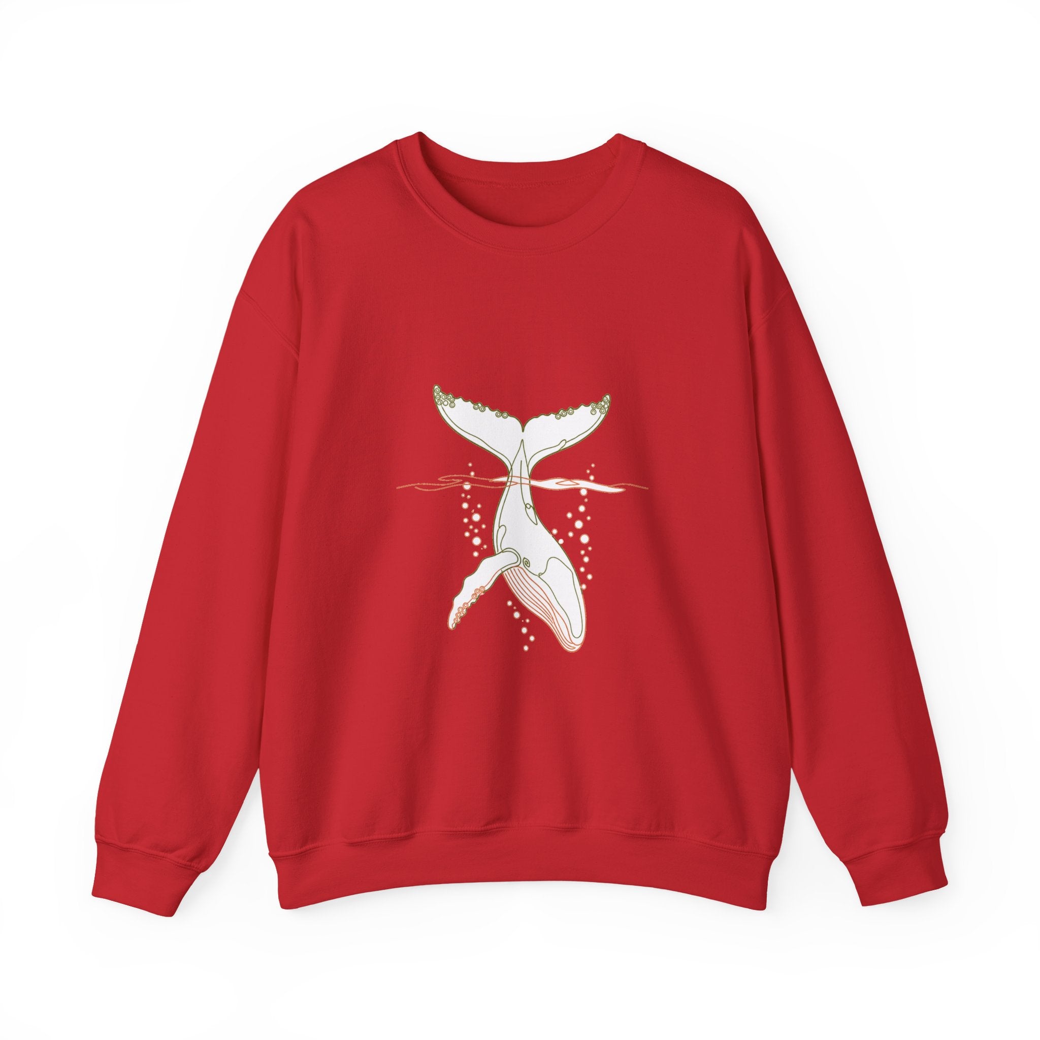 Matching Couple Sweatshirt - Eagle & Whale Matching Couple Premium Fleece Sweatshirt Minimalist Art His Hers Christmas Gift - Design B