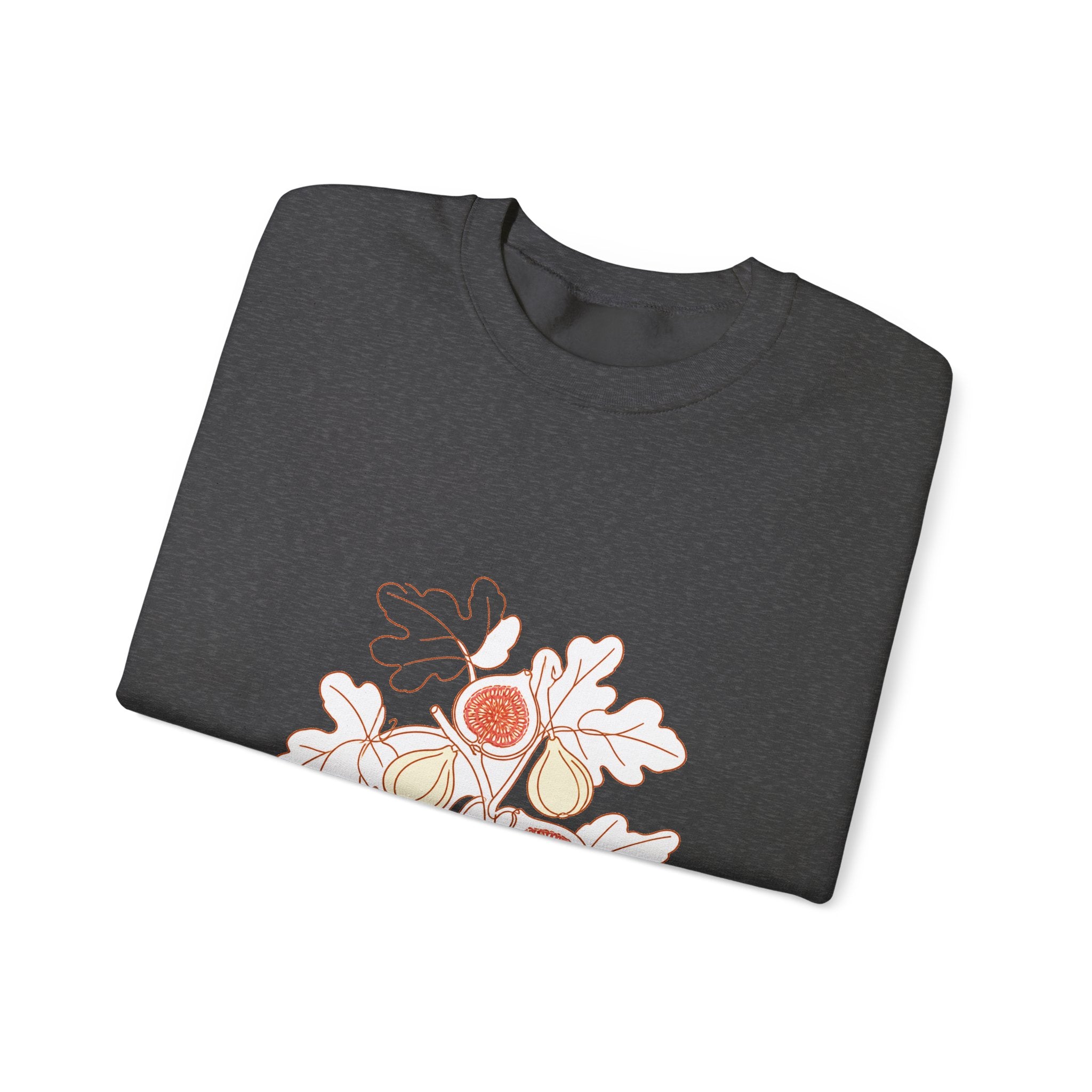 Matching Couple Sweatshirt - Olive Branch & Fig Matching Couple Premium Fleece Sweatshirt Minimalist Art His Hers Christmas Gift - Design B