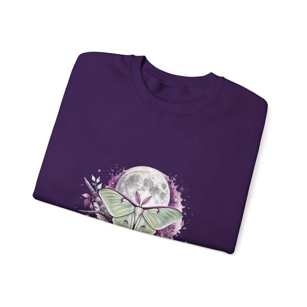 Matching Couple Sweatshirt - Butterfly & Moth Matching Couple Premium Fleece Sweatshirt Watercolor Art His Hers Birthday Gift - Design B
