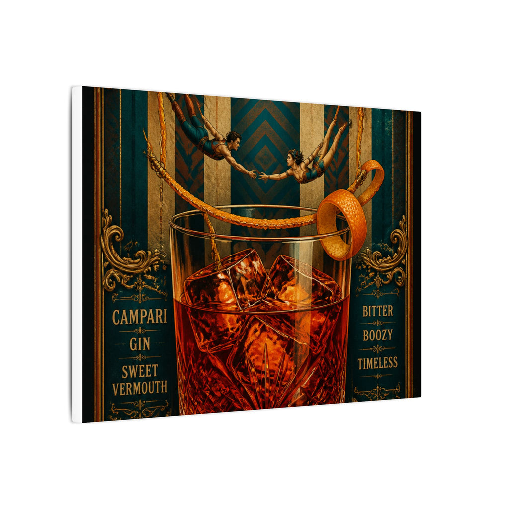 Negroni Trapeze Act Wall Art Canvas 16×20 Baroque Home Office Decor Maximalist Print