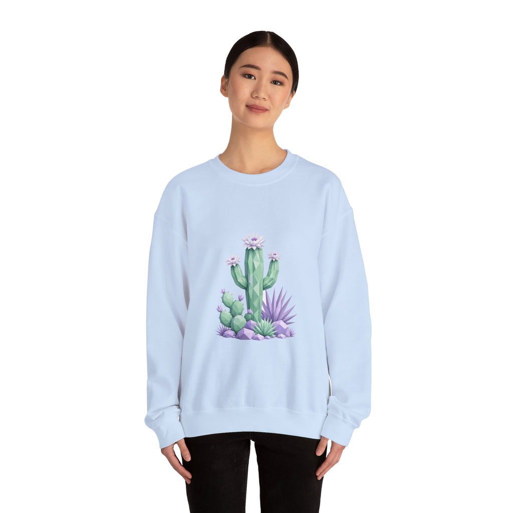 Matching Couple Sweatshirt - Desert & Rainforest Matching Couple Premium Fleece Sweatshirt Geometric Art His Hers Love Gift - Design A