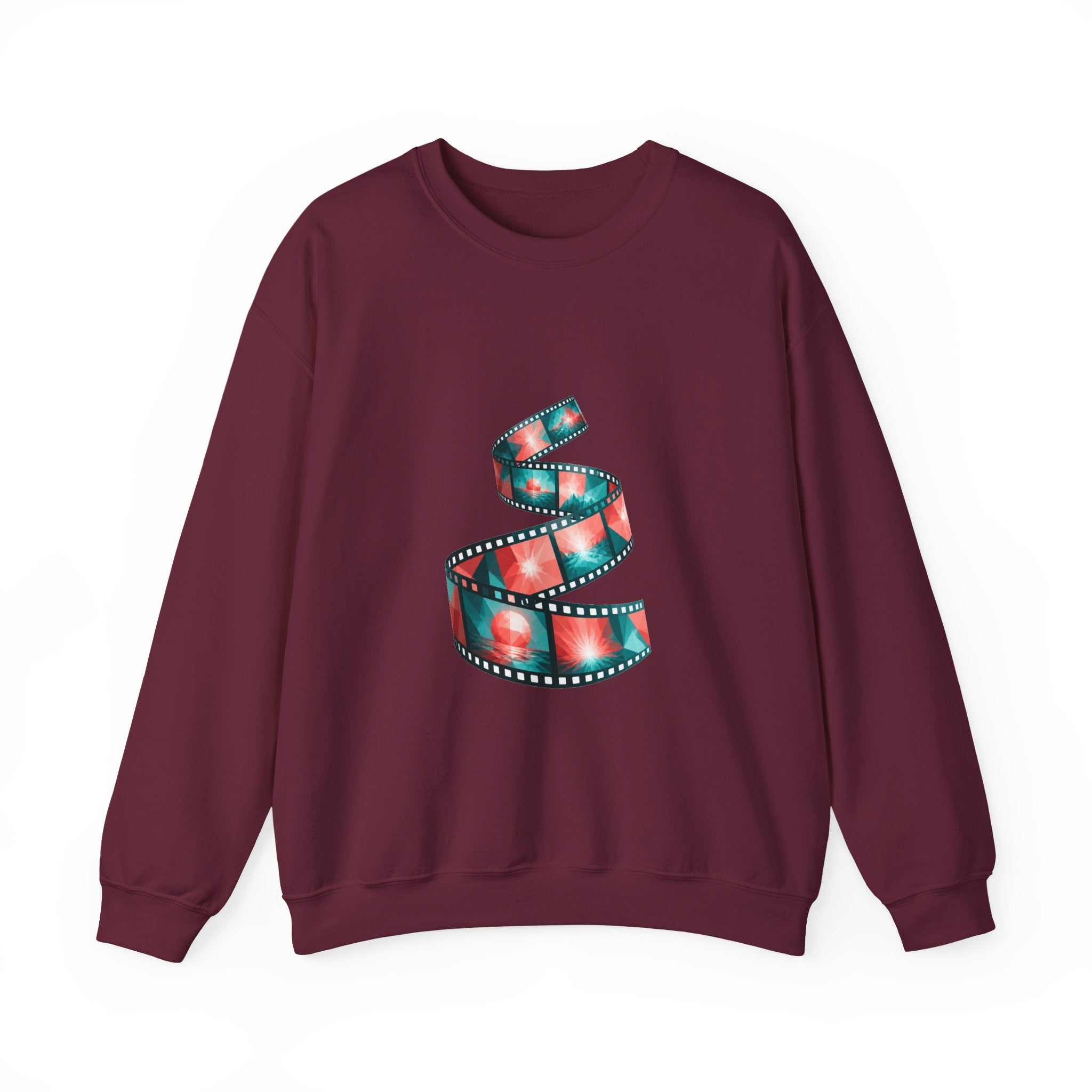 Matching Couple Sweatshirt - Camera & Film Matching Couple Crewneck Sweatshirt Geometric Art His Hers Couple Gift - Design B