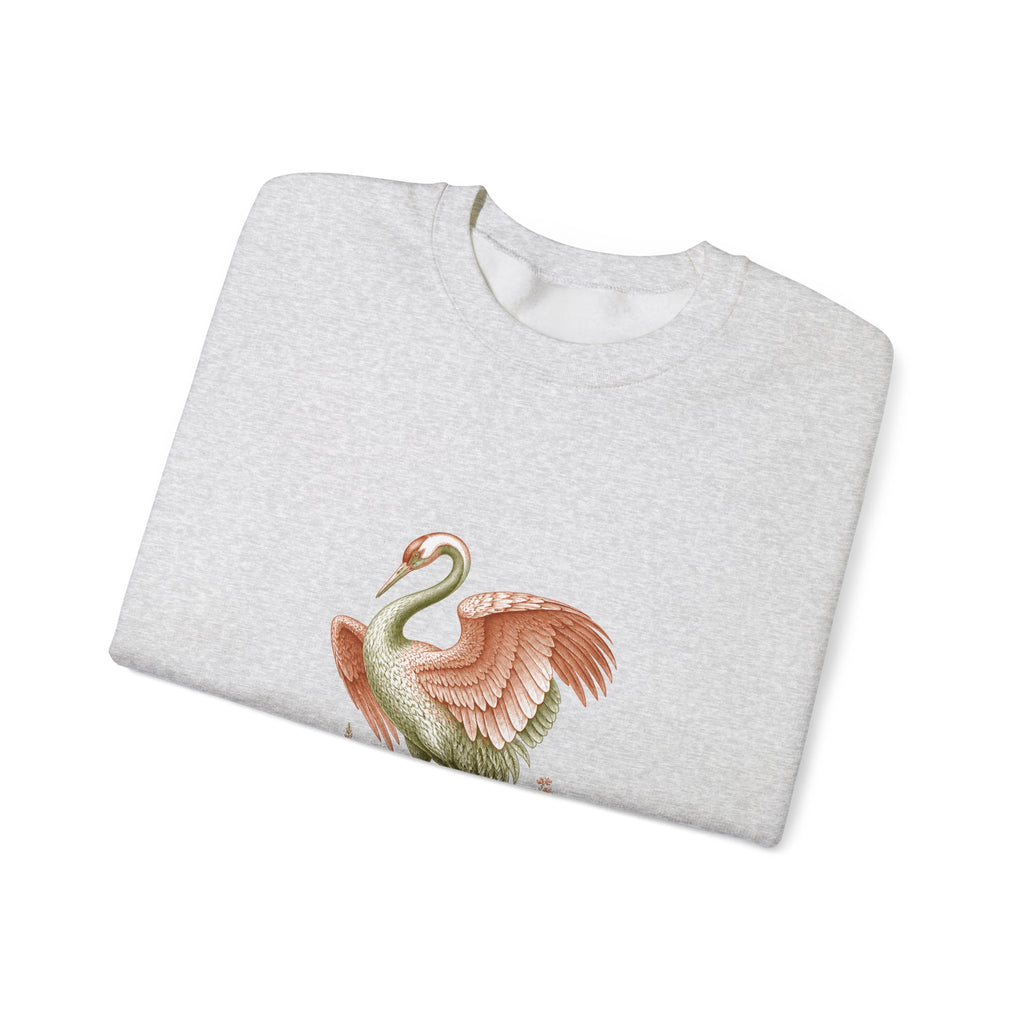 Matching Couple Sweatshirt - Tiger & Crane Matching Couple Premium Fleece Sweatshirt Vintage Art His Hers Honeymoon Gift - Design B
