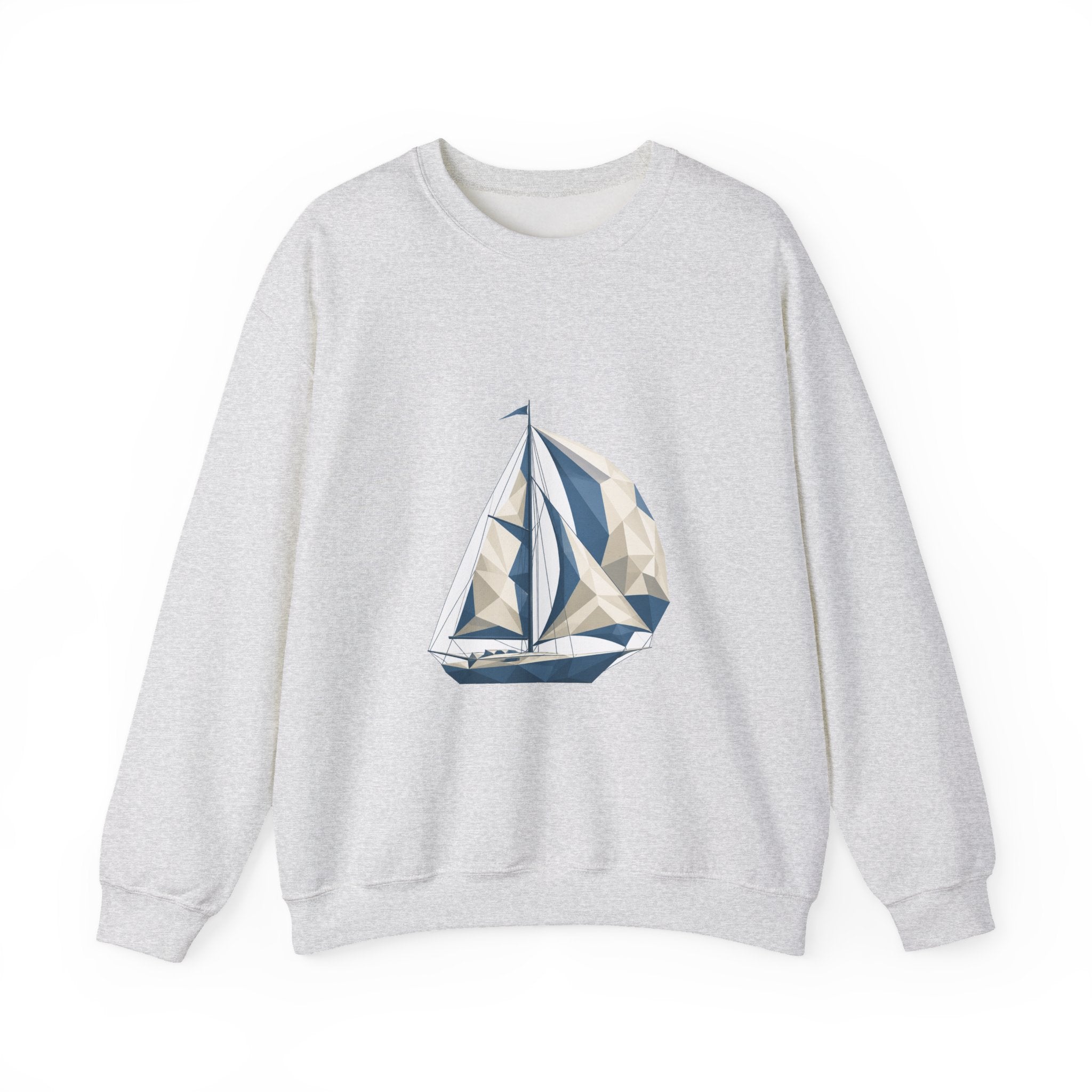 Matching Couple Sweatshirt - Anchor & Sail Matching Couple Premium Fleece Sweatshirt Geometric Art His Hers Love Gift - Design B
