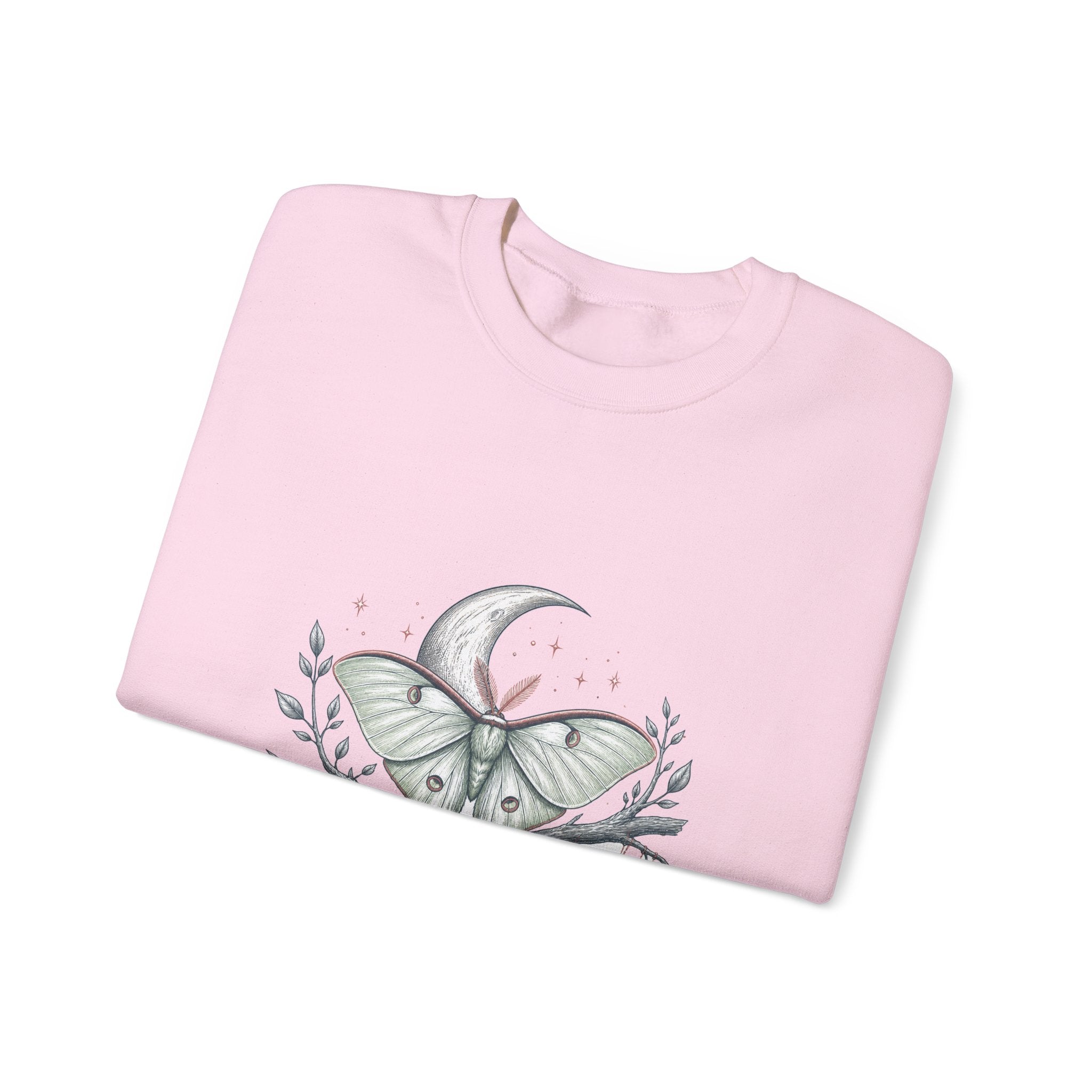 Matching Couple Sweatshirt - Butterfly & Moth Matching Couple Comfort Colors Crew Hand-Drawn Art His Hers Anniversary Gift - Design B