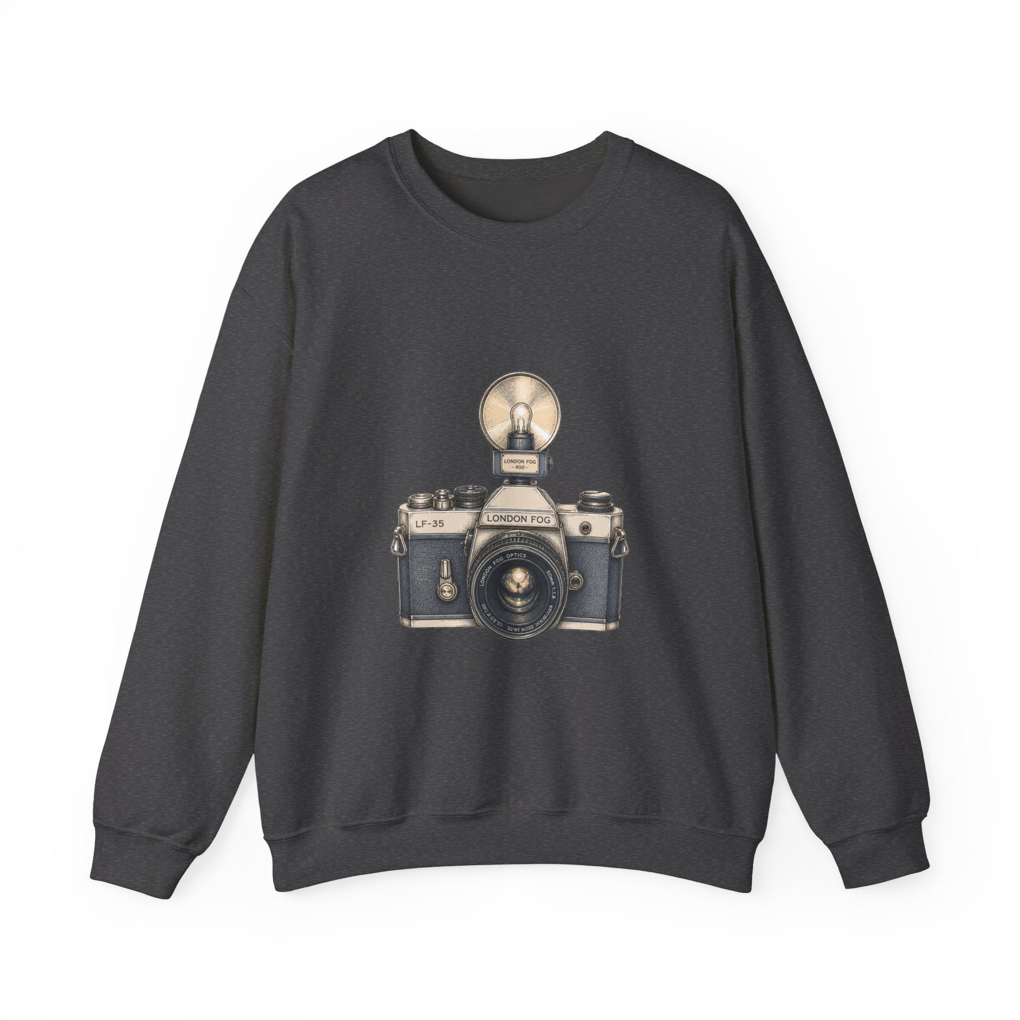Matching Couple Sweatshirt - Camera & Film Matching Couple Premium Fleece Sweatshirt Hand-Drawn Art His Hers Anniversary Gift - Design A