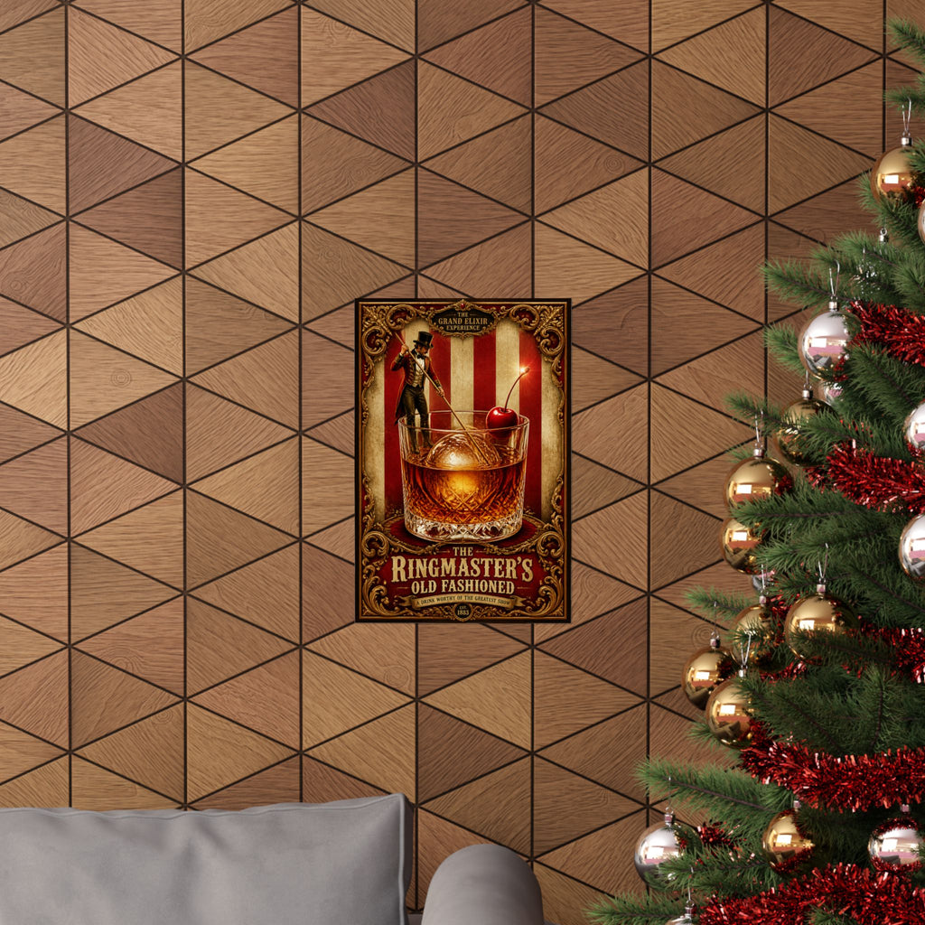 Old Fashioned Ringmaster Wall Art Poster 18×24 Baroque Home Office Decor Maximalist Print