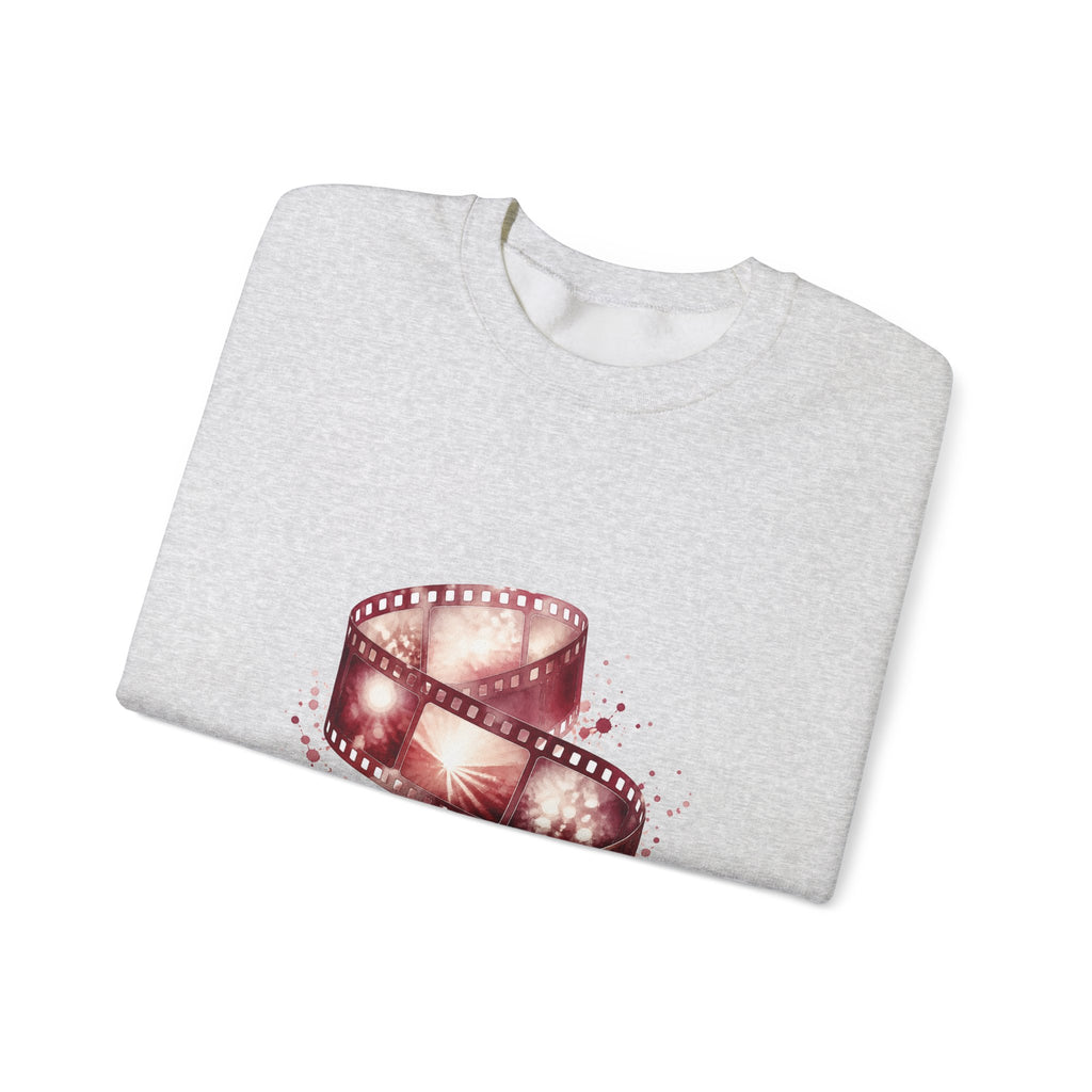 Matching Couple Sweatshirt - Camera & Film Matching Couple Premium Fleece Sweatshirt Watercolor Art His Hers Birthday Gift - Design B