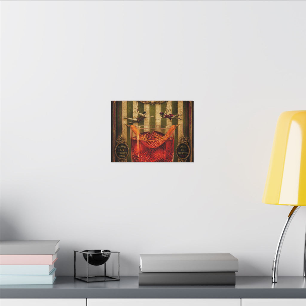 Negroni Trapeze Act Wall Art Canvas 24×36 Baroque Studio Decor Maximalist Print