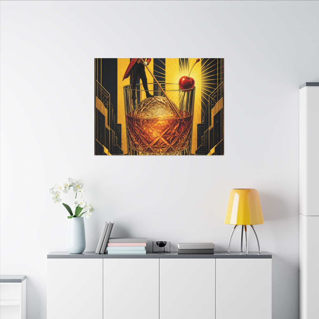 Old Fashioned Ringmaster Wall Art Canvas 16×20 Art Deco Entryway Decor Maximalist Print