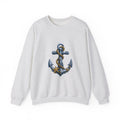 Matching Couple Sweatshirt - Anchor & Sail Matching Couple Crewneck Sweatshirt Hand-Drawn Art His Hers Best Friend Gift - Design A
