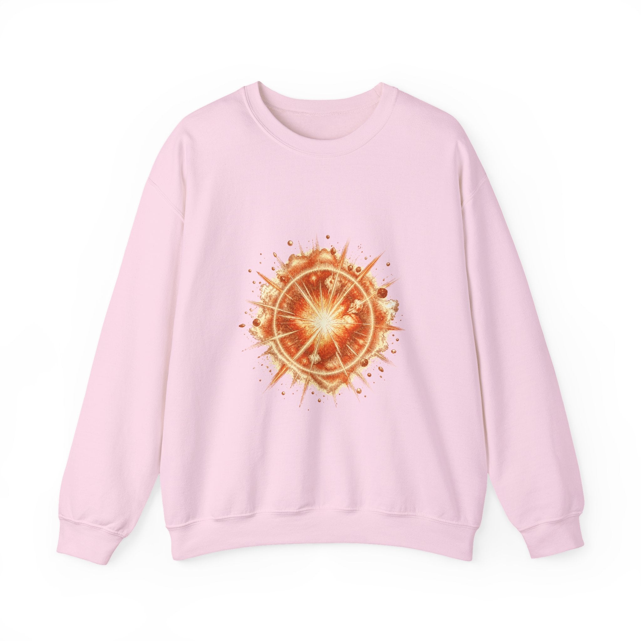 Matching Couple Sweatshirt - Galaxy & Supernova Matching Couple Crewneck Sweatshirt Hand-Drawn Art His Hers Best Friend Gift - Design B
