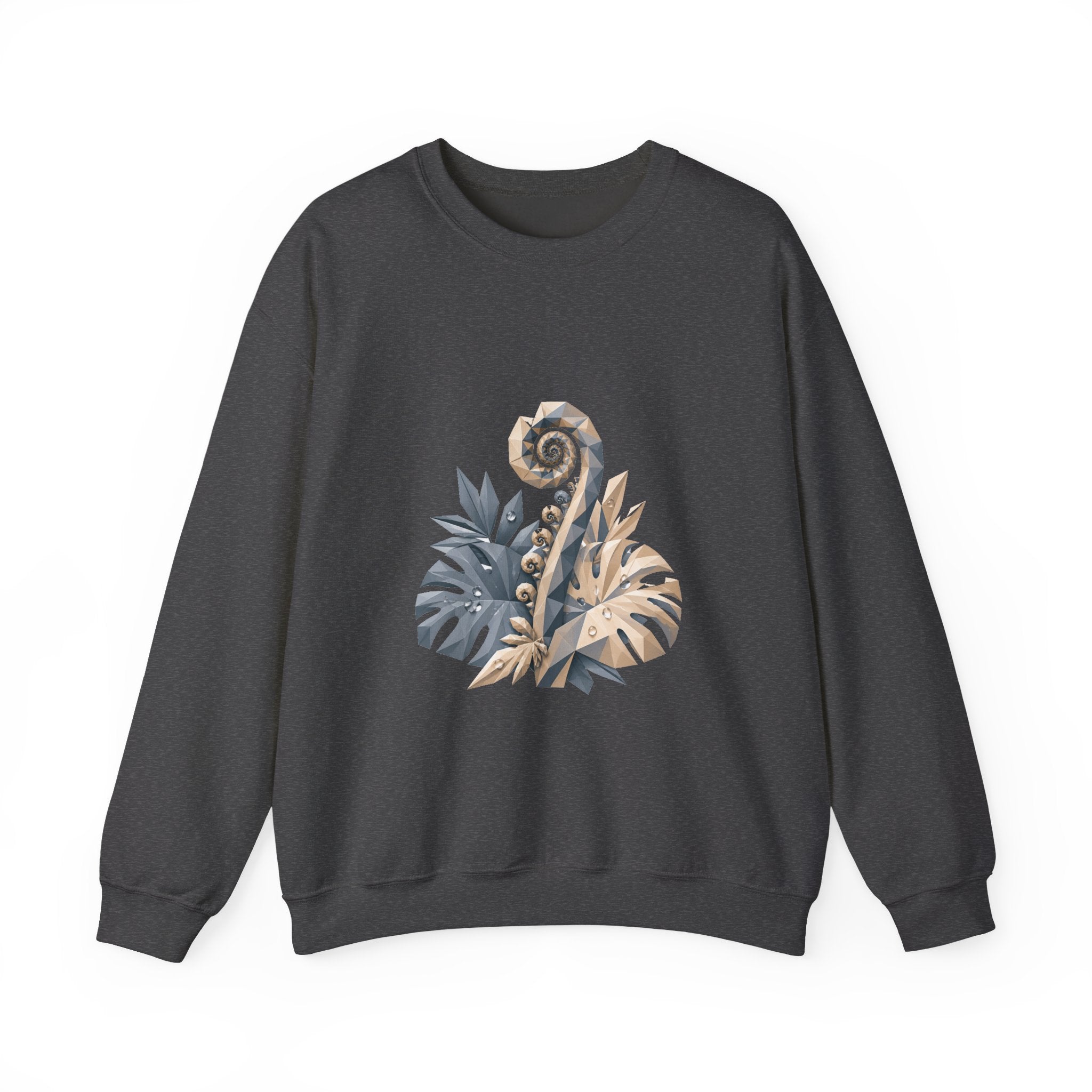 Matching Couple Sweatshirt - Desert & Rainforest Matching Couple Comfort Colors Crew Geometric Art His Hers Love Gift - Design B