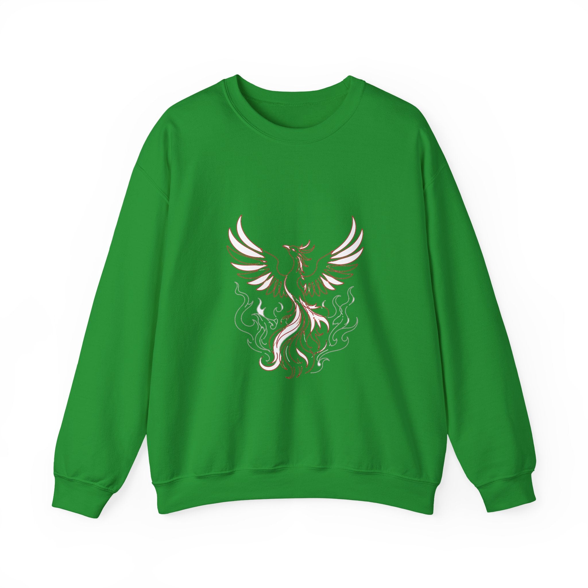 Matching Couple Sweatshirt - Dragon & Phoenix Matching Couple Crewneck Sweatshirt Minimalist Art His Hers Valentine Gift - Design B