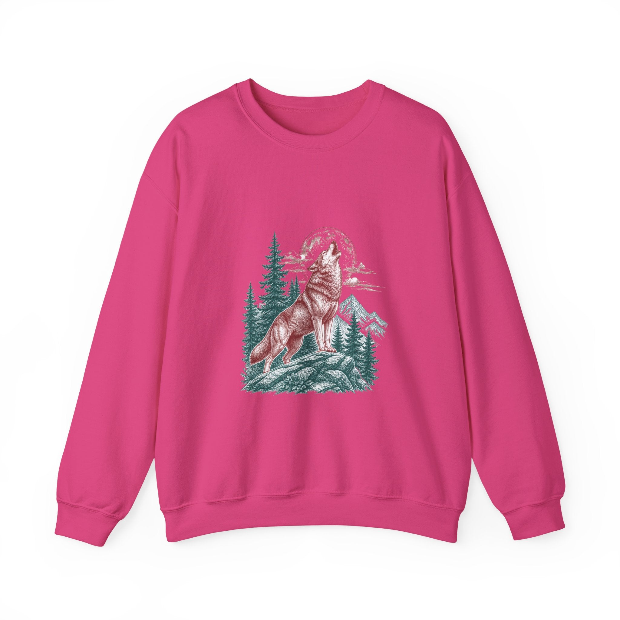 Matching Couple Sweatshirt - Wolf & Dove Matching Couple Comfort Colors Crew Vintage Art His Hers Honeymoon Gift - Design A