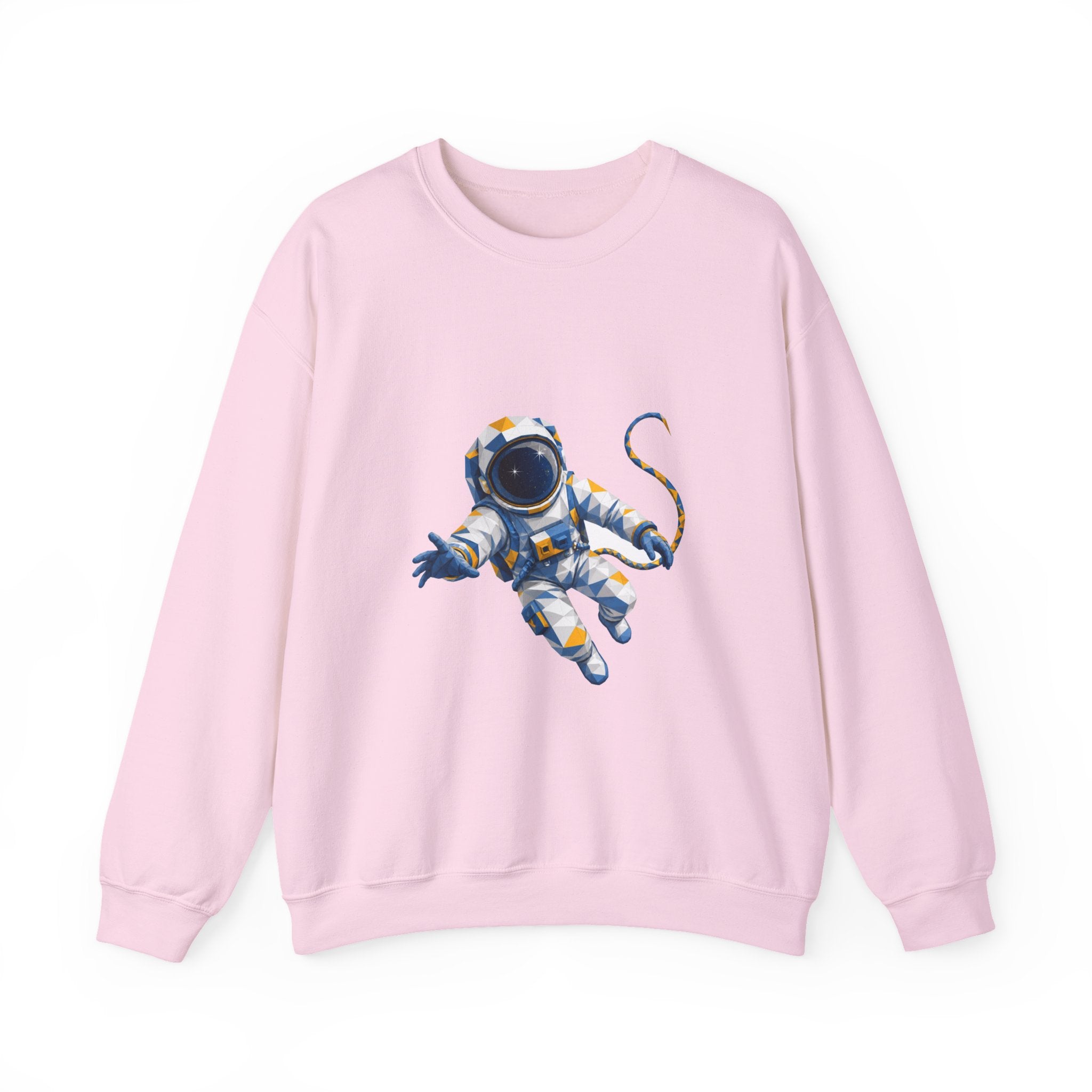 Matching Couple Sweatshirt - Astronaut & Planet Matching Couple Comfort Colors Crew Geometric Art His Hers Love Gift - Design A