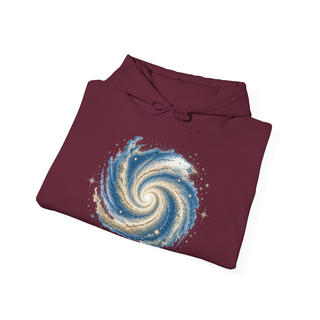 Matching Couple Sweatshirt - Galaxy & Supernova Matching Couple Hooded Sweatshirt Vintage Art His Hers Wedding Gift - Design A