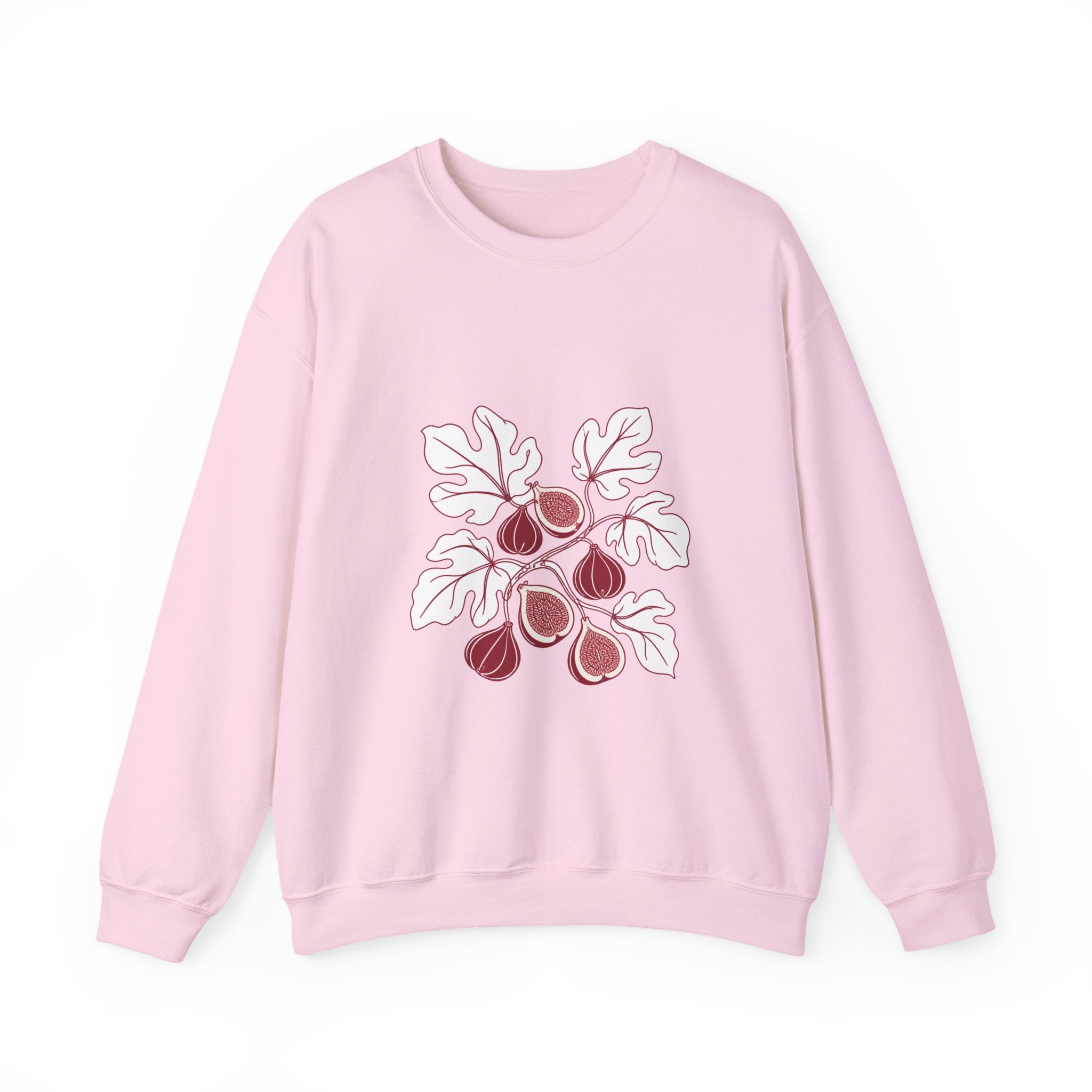 Matching Couple Sweatshirt - Olive Branch & Fig Matching Couple Crewneck Sweatshirt Minimalist Art His Hers Valentine Gift - Design B