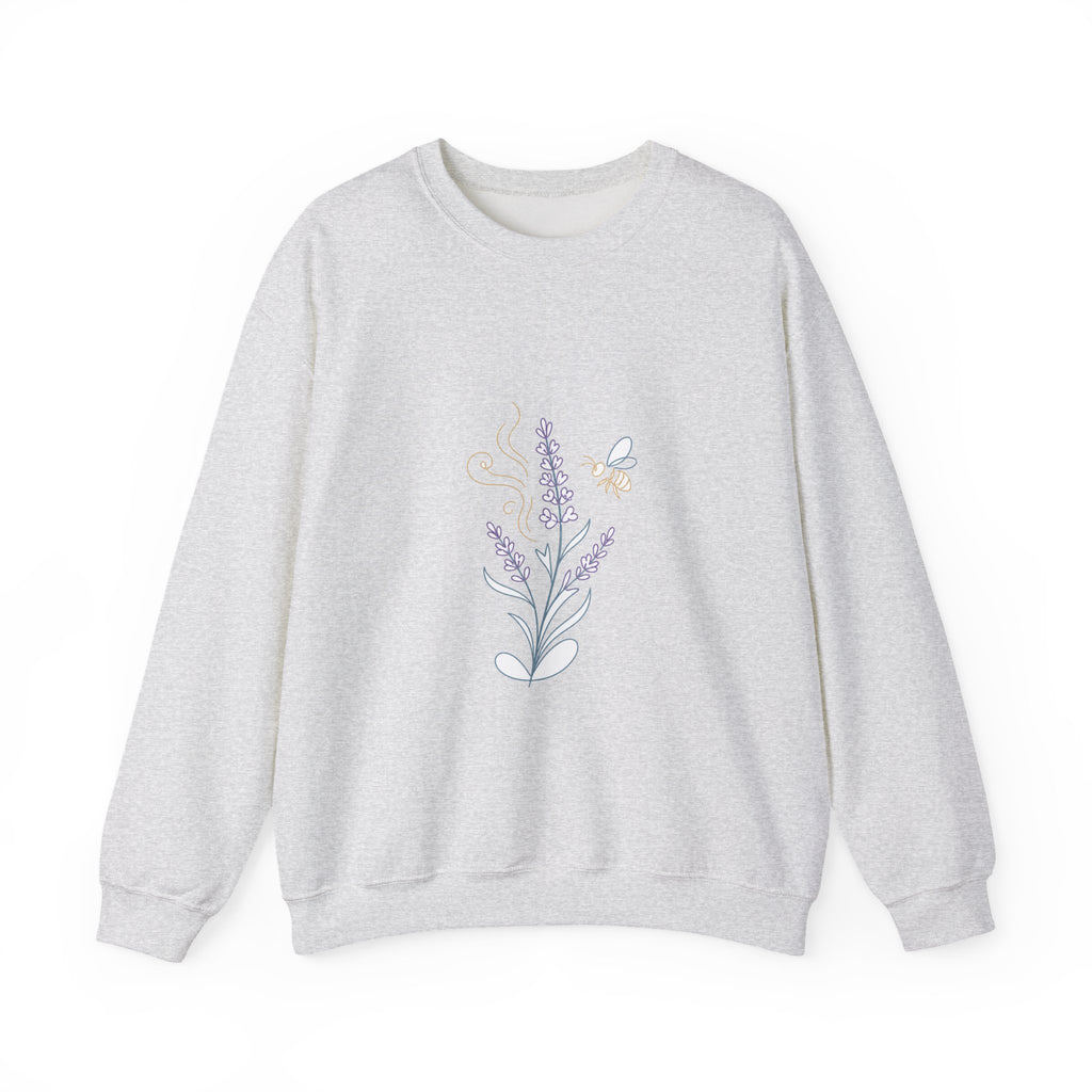 Matching Couple Sweatshirt - Lavender & Thistle Matching Couple Premium Fleece Sweatshirt Minimalist Art His Hers Christmas Gift - Design A