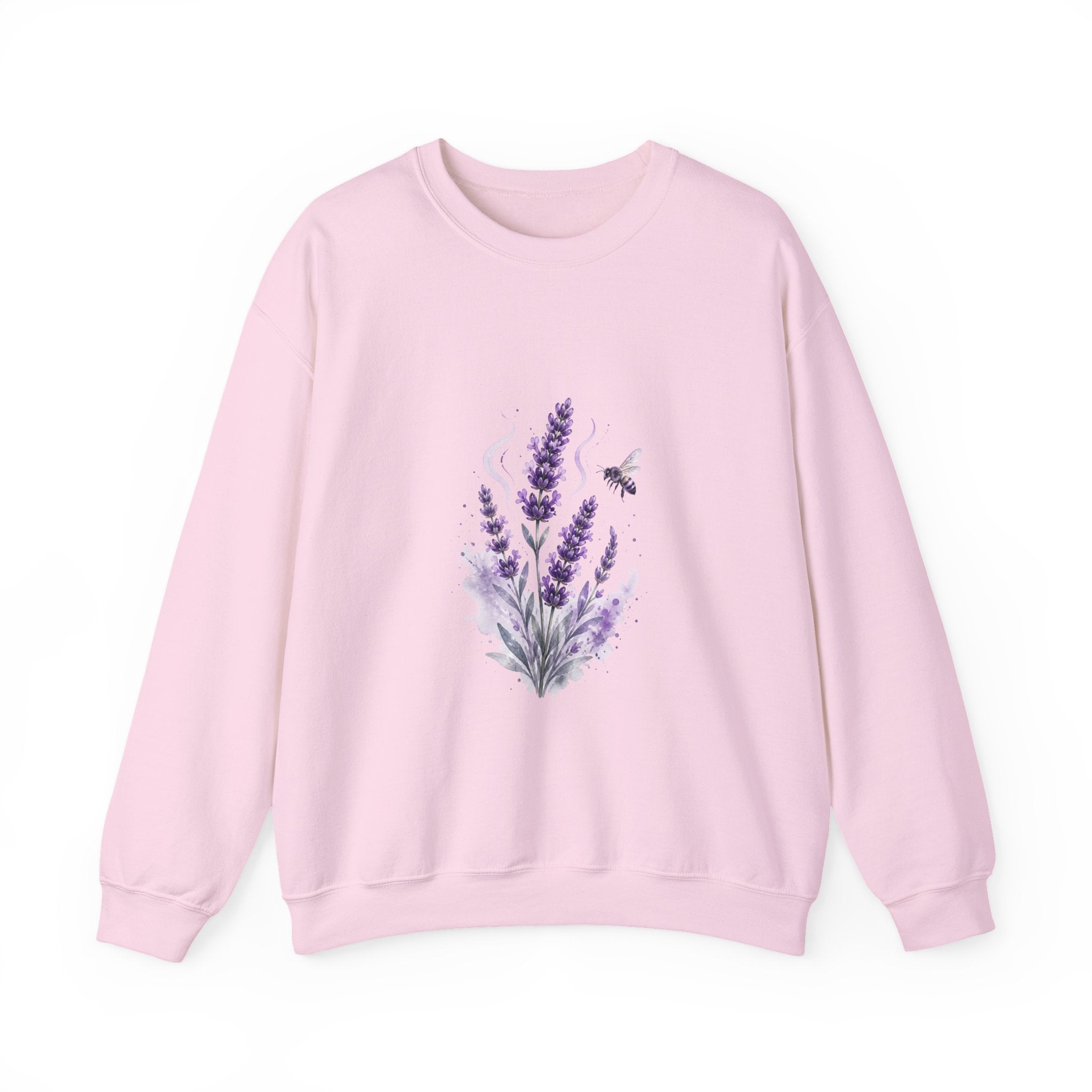 Matching Couple Sweatshirt - Lavender & Thistle Matching Couple Comfort Colors Crew Watercolor Art His Hers Birthday Gift - Design A