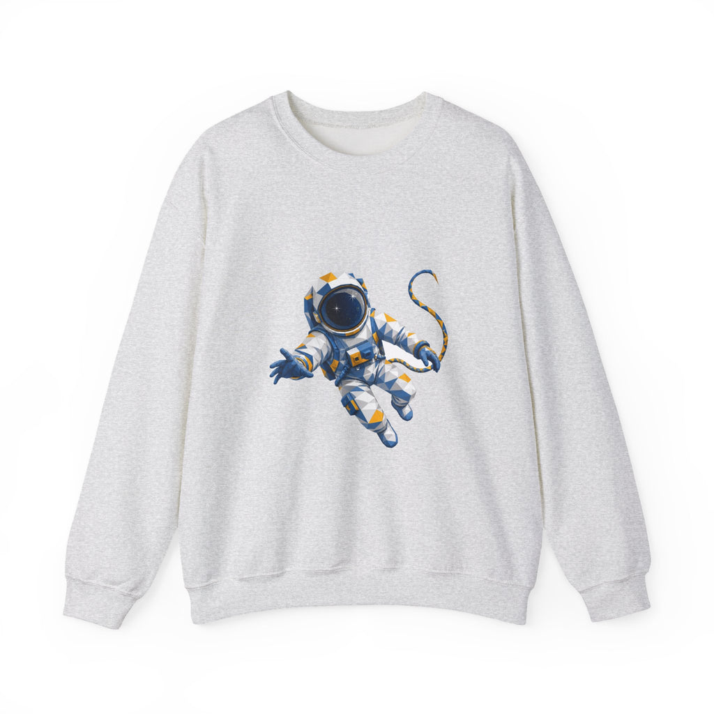 Matching Couple Sweatshirt - Astronaut & Planet Matching Couple Comfort Colors Crew Geometric Art His Hers Love Gift - Design A