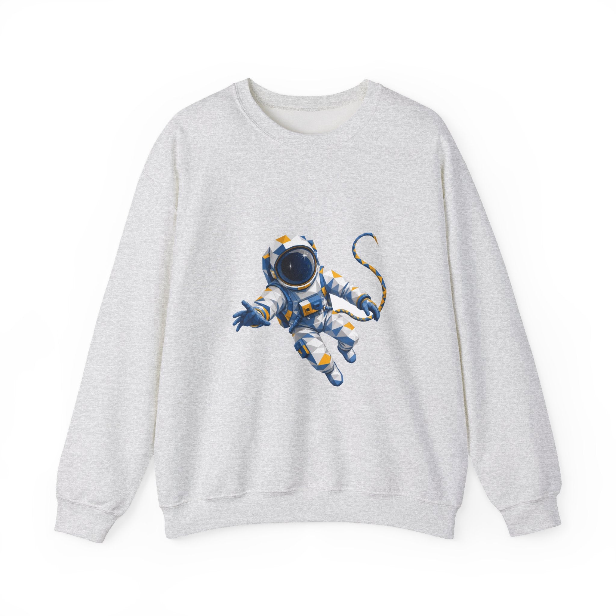 Matching Couple Sweatshirt - Astronaut & Planet Matching Couple Comfort Colors Crew Geometric Art His Hers Love Gift - Design A