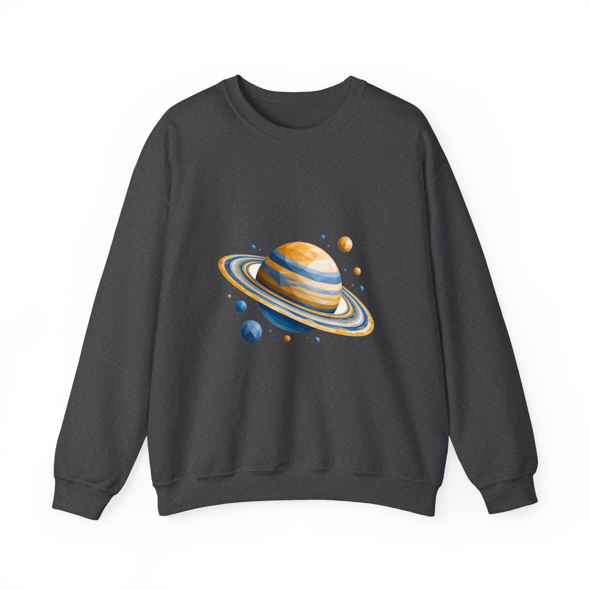 Matching Couple Sweatshirt - Saturn & Jupiter Matching Couple Comfort Colors Crew Geometric Art His Hers Love Gift - Design A