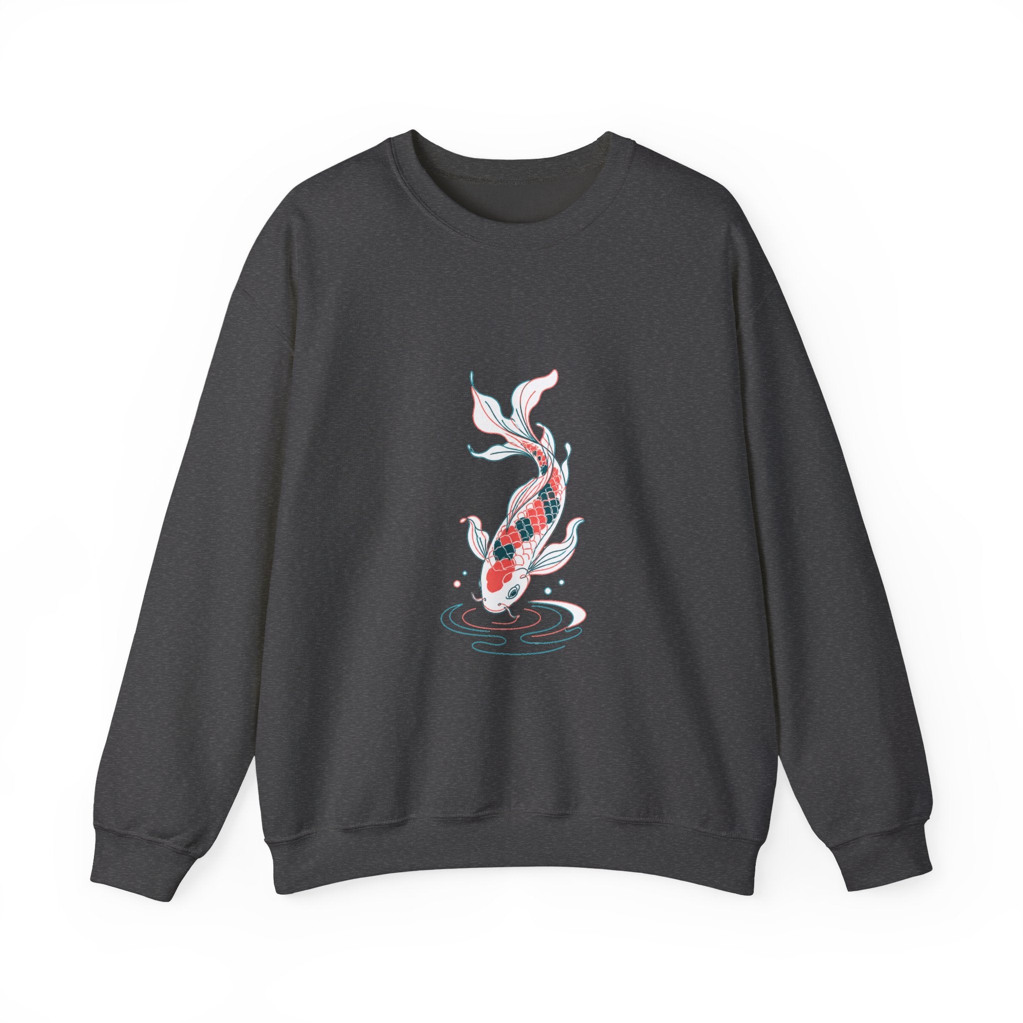 Matching Couple Sweatshirt - Koi Fish Yin Yang Matching Couple Premium Fleece Sweatshirt Minimalist Art His Hers Christmas Gift - Design B