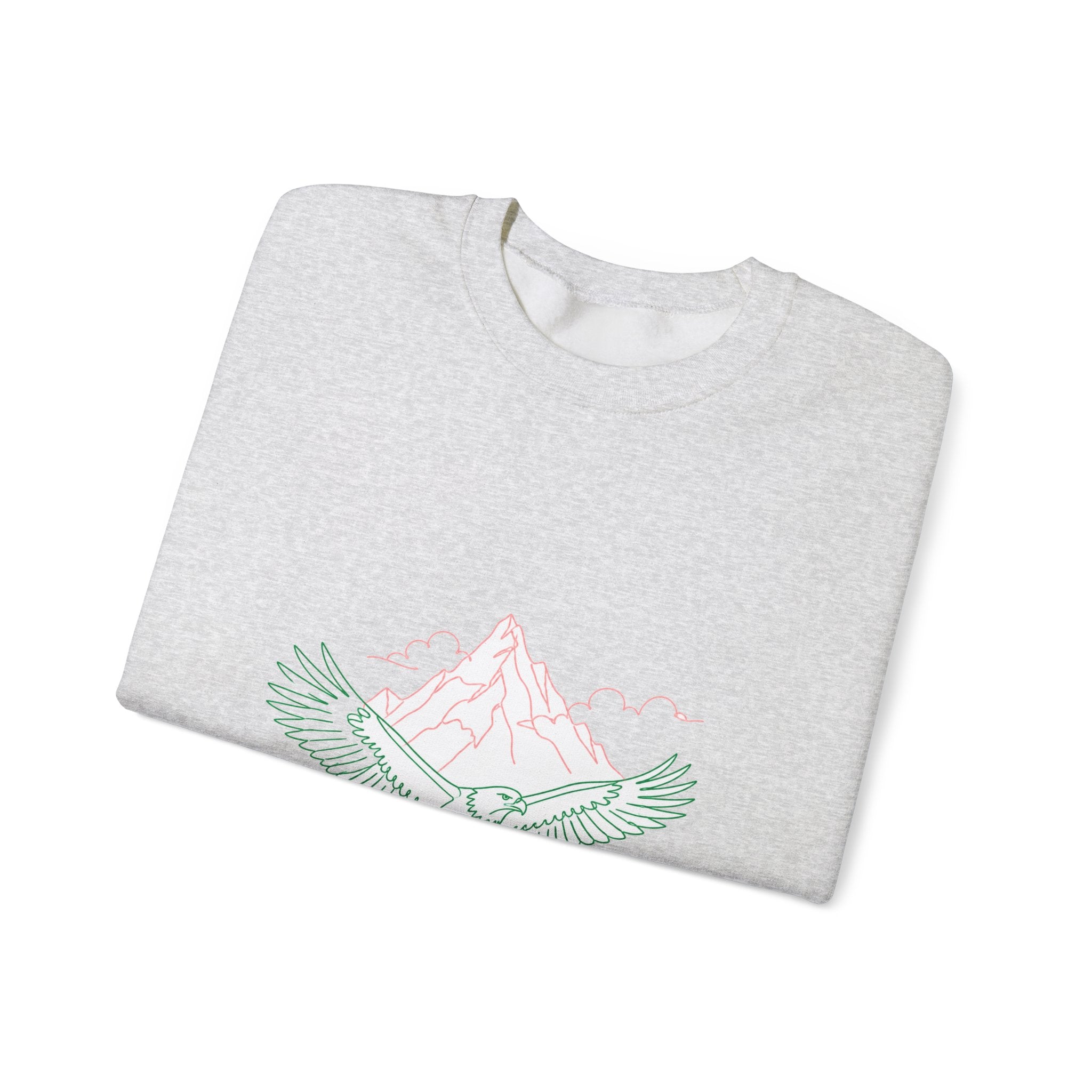 Matching Couple Sweatshirt - Eagle & Whale Matching Couple Comfort Colors Crew Minimalist Art His Hers Christmas Gift - Design A