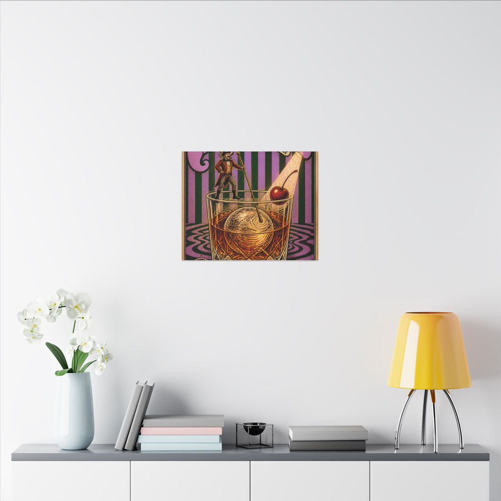 Old Fashioned Ringmaster Wall Art Canvas 24×36 Psychedelic Dining Room Decor Maximalist Print