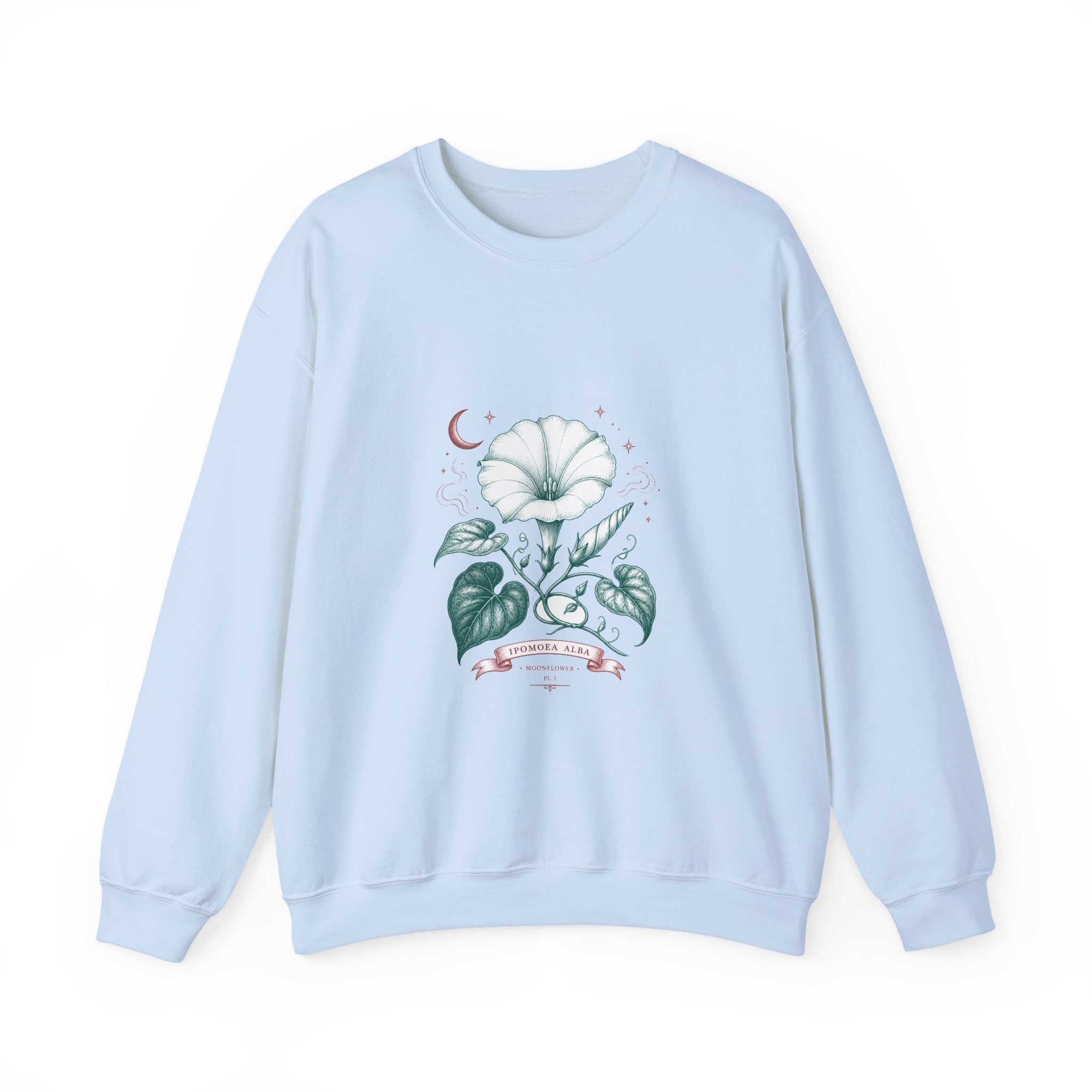 Matching Couple Sweatshirt - Sunflower & Moonflower Matching Couple Premium Fleece Sweatshirt Vintage Art His Hers Honeymoon Gift - Design B