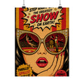 Sunglasses Circus Ring Wall Art Poster 18×24 Pop Art Living Room Decor Maximalist Print
