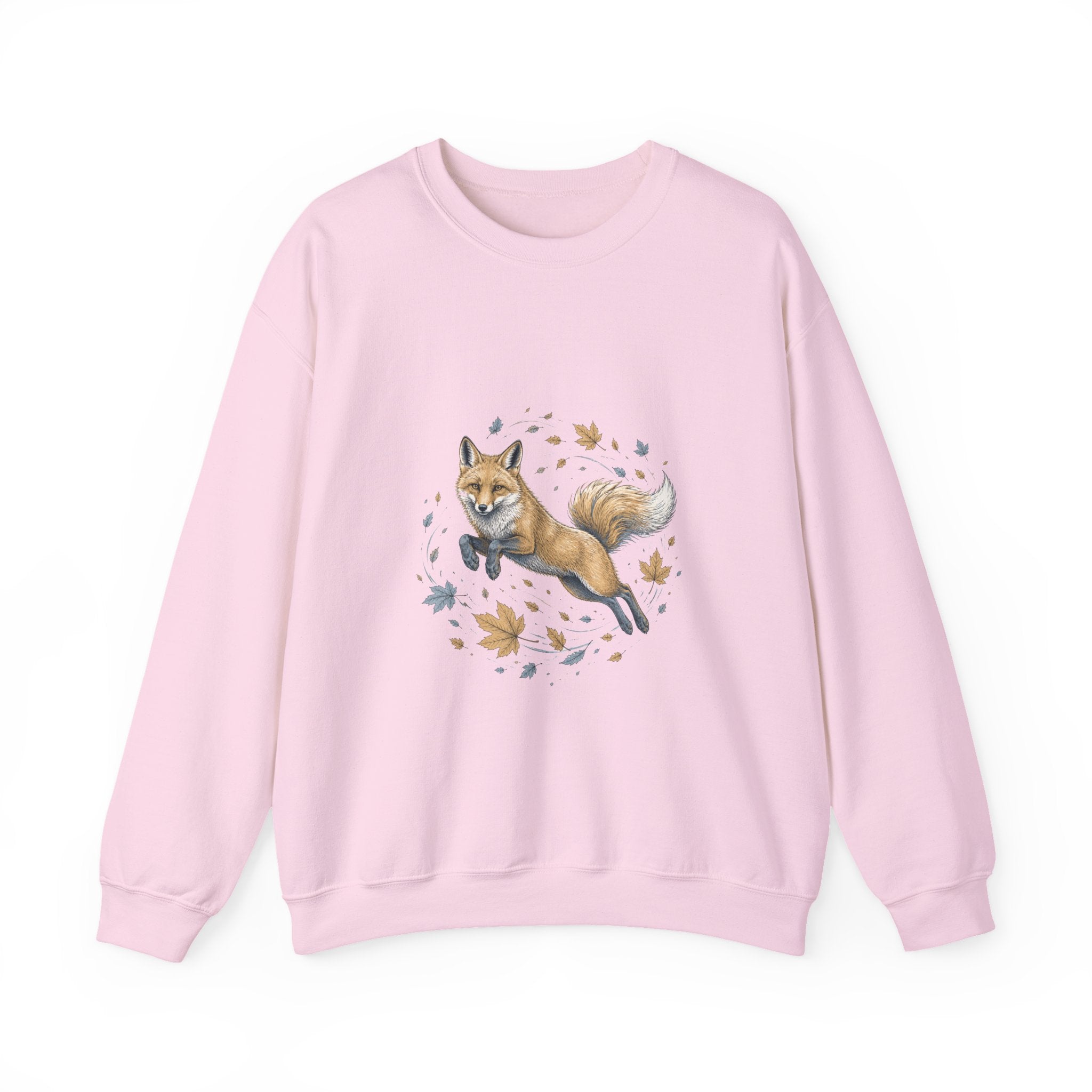 Matching Couple Sweatshirt - Fox & Rabbit Matching Couple Crewneck Sweatshirt Hand-Drawn Art His Hers Best Friend Gift - Design A
