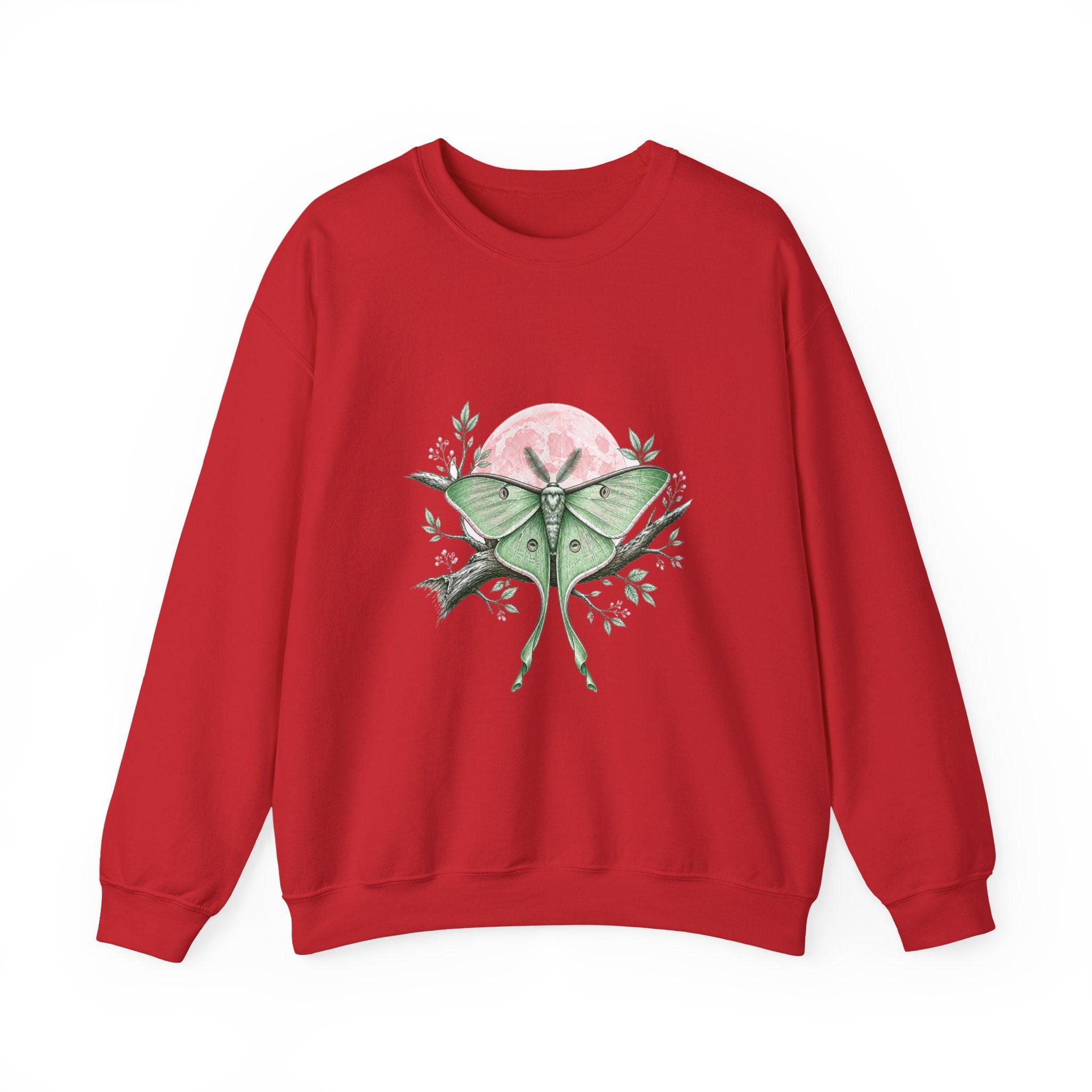 Matching Couple Sweatshirt - Butterfly & Moth Matching Couple Crewneck Sweatshirt Hand-Drawn Art His Hers Best Friend Gift - Design B
