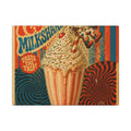 Milkshake Slide Clown Wall Art Canvas 24×36 Psychedelic Dining Room Decor Maximalist Print