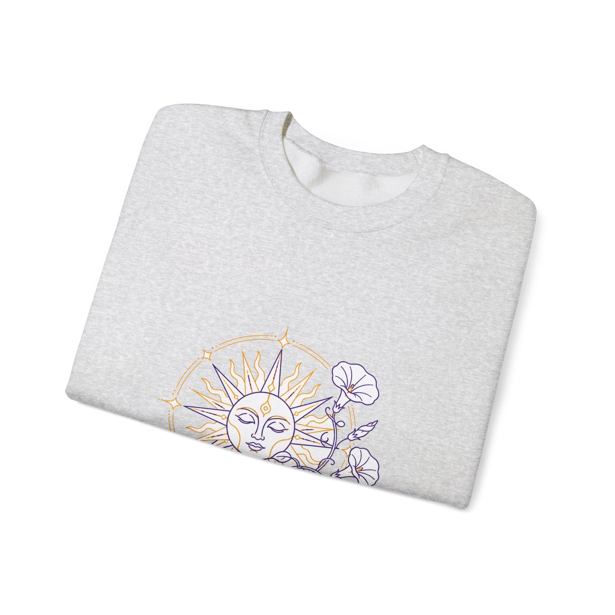 Matching Couple Sweatshirt - Sun & Moon Matching Couple Comfort Colors Crew Minimalist Art His Hers Christmas Gift - Design B