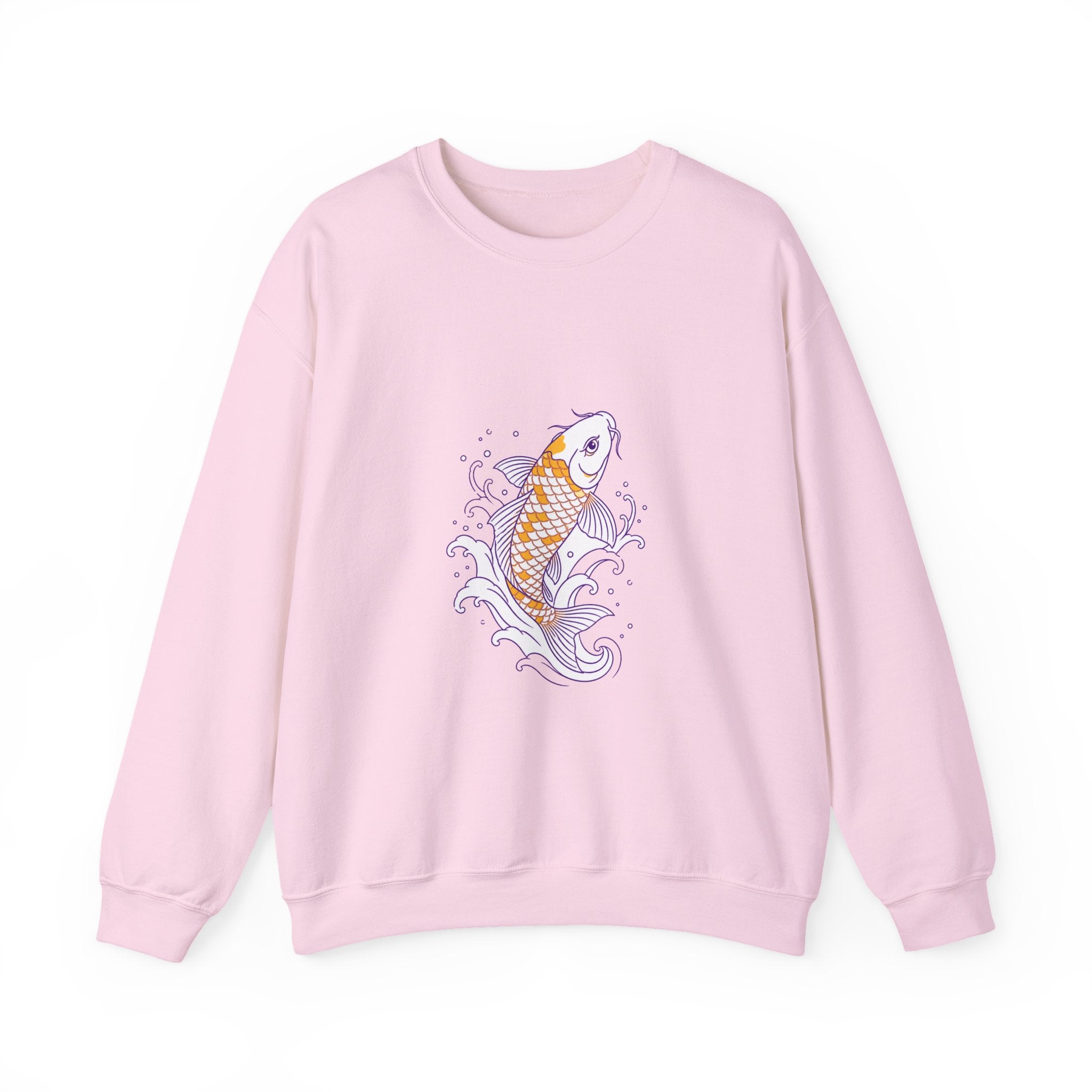 Matching Couple Sweatshirt - Koi Fish Yin Yang Matching Couple Comfort Colors Crew Minimalist Art His Hers Christmas Gift - Design A